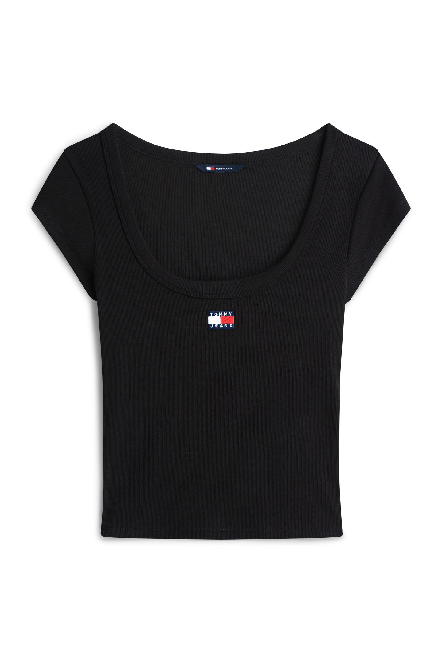 SLIM RIB BADGE TEE BLACK 4