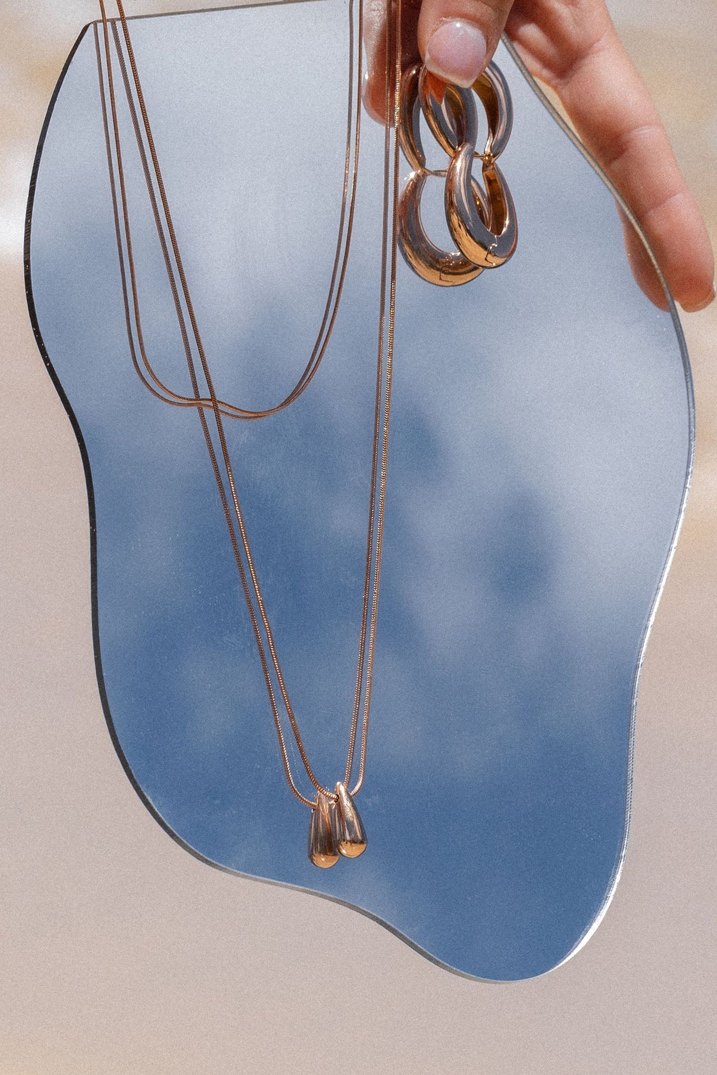 MAHINA CLUB DEWDROP SET ROSEGOLD 6