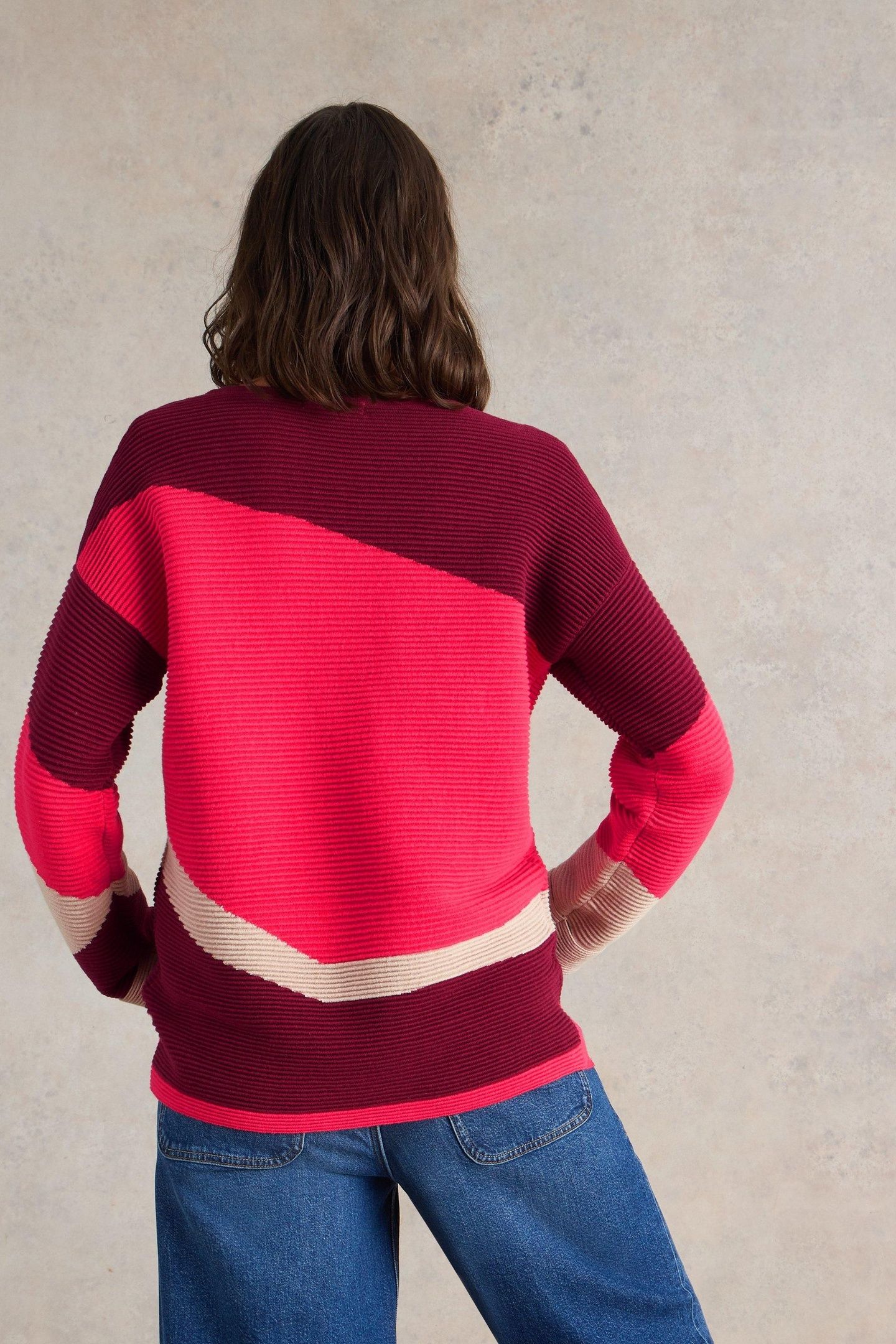 JANA ABSTRACT JUMPER PLUM MULTI 3