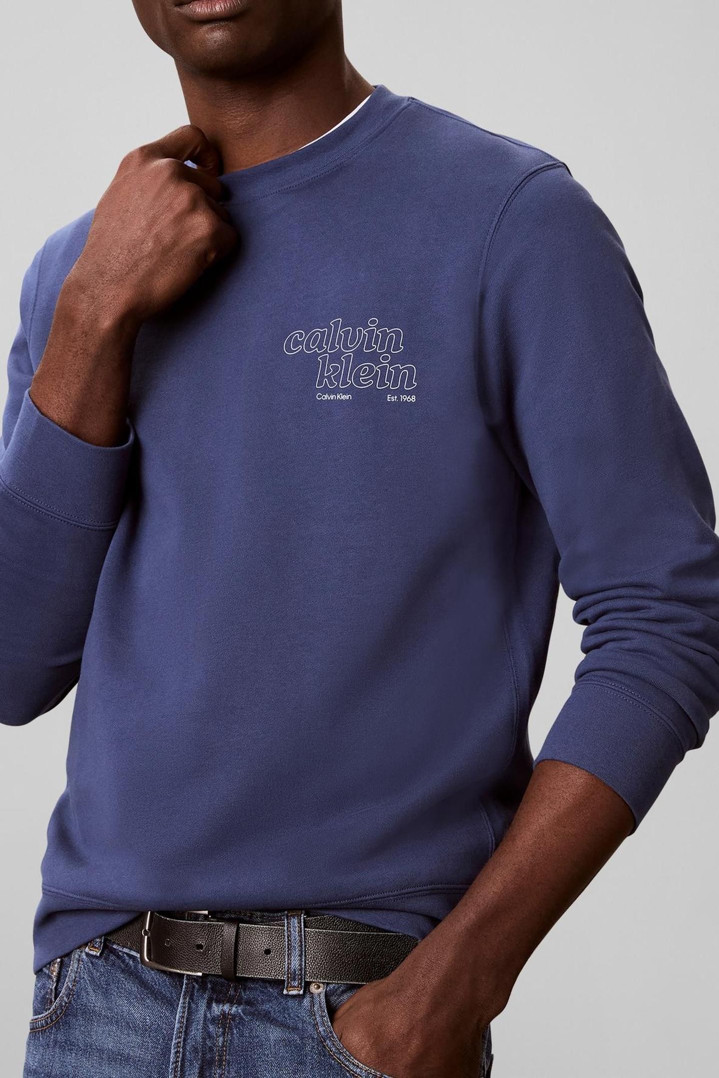 LONG SLEEVE CLASSIC 350GSM TERRY SEASONAL DARK DENIM 5
