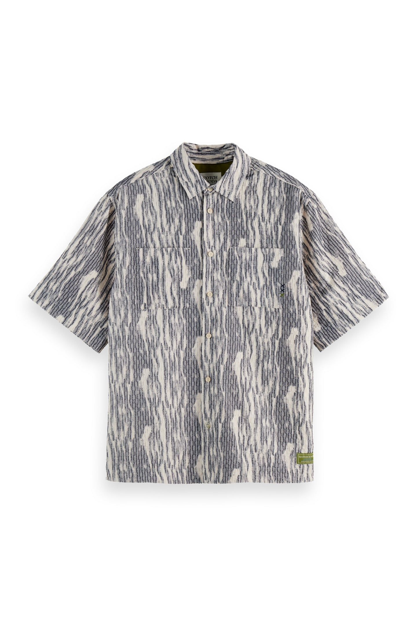 JACQUARD SHORT-SLEEVED SHIRT SKY CAPTAIN JACQUARD 4