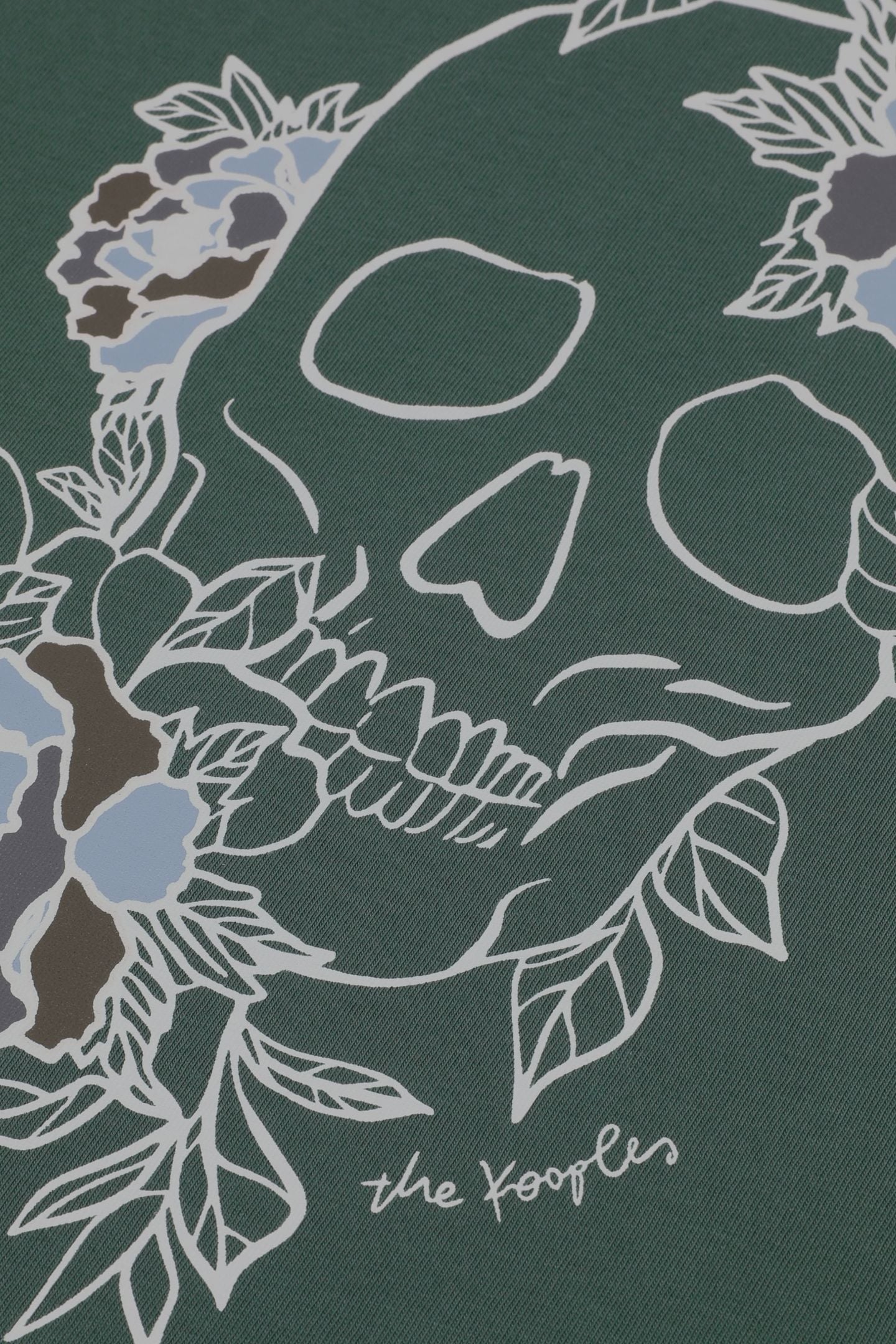 SHORT-SLEEVED T-SHIRT WITH SKULL FLOWERS PRINT FOREST 5