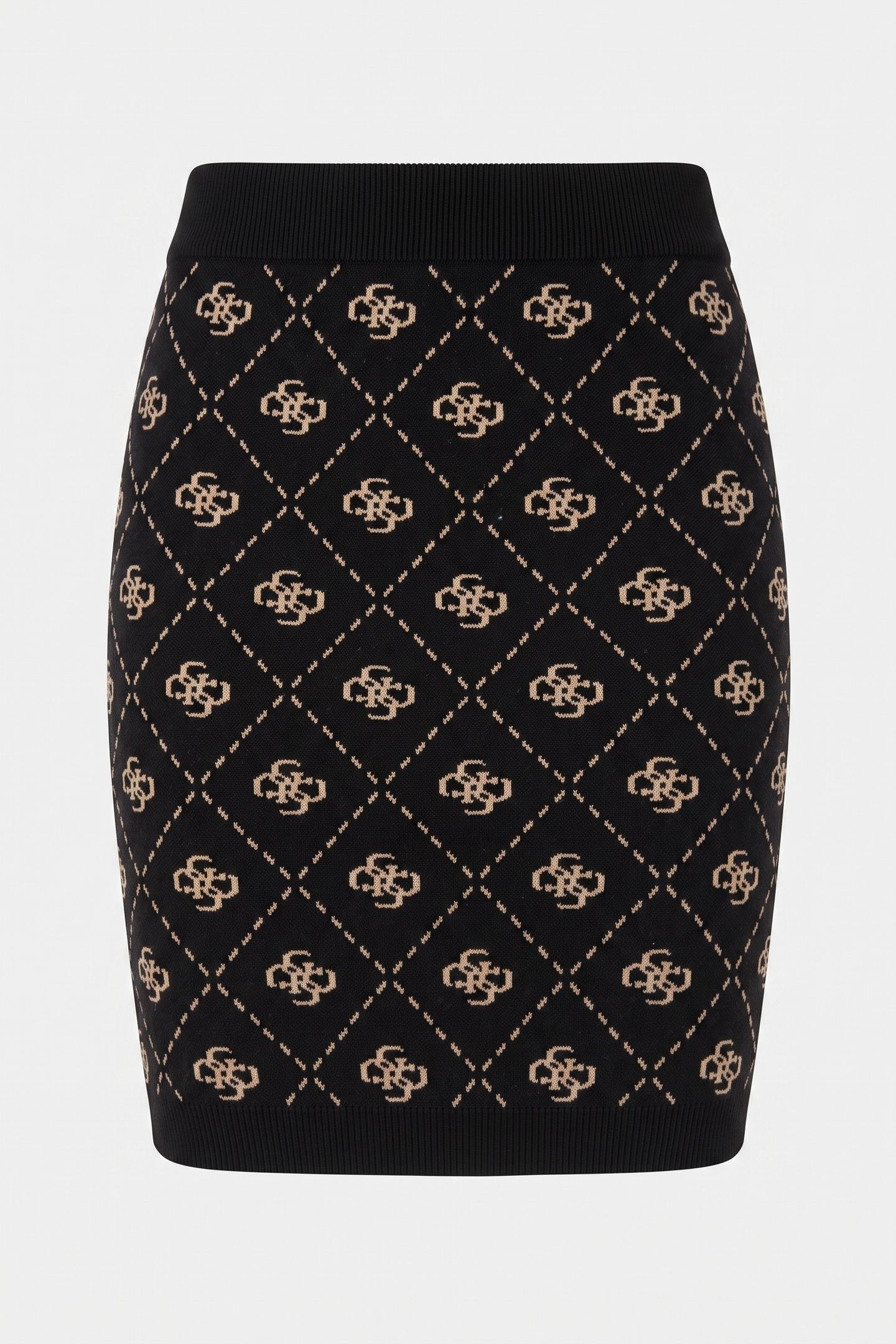 GUESS ECO SARAH 4G SKIRT SWTR BLACK TRAVERTINE SAN 4