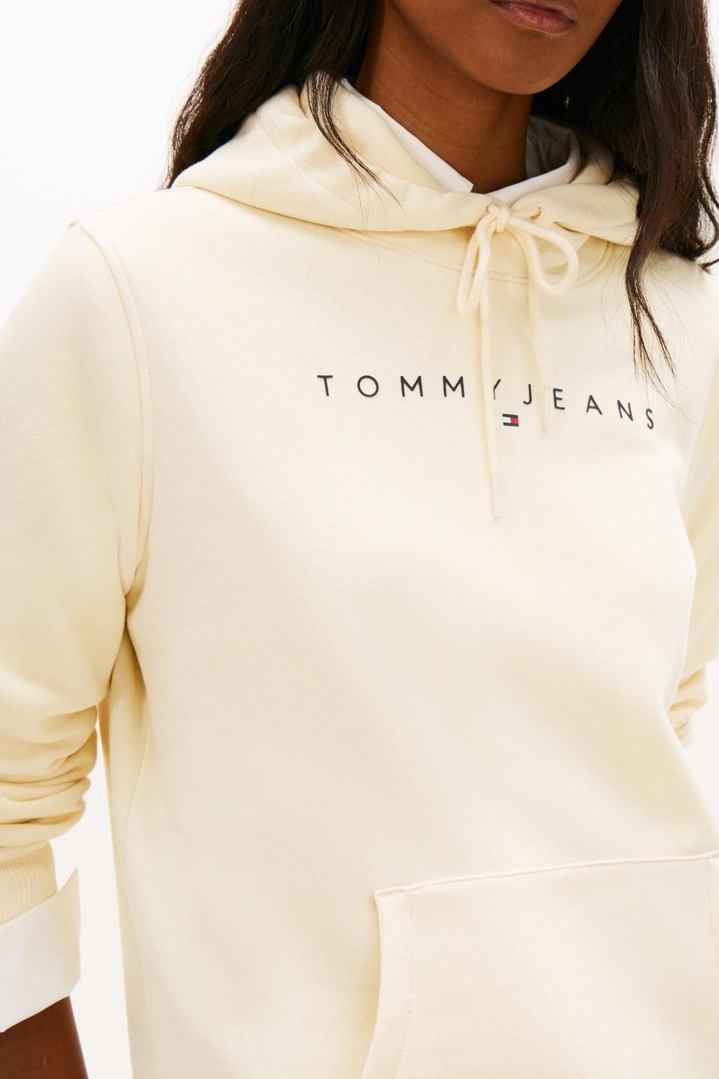 REGULAR LINEAR HOODIE ALMOST YELLOW 5