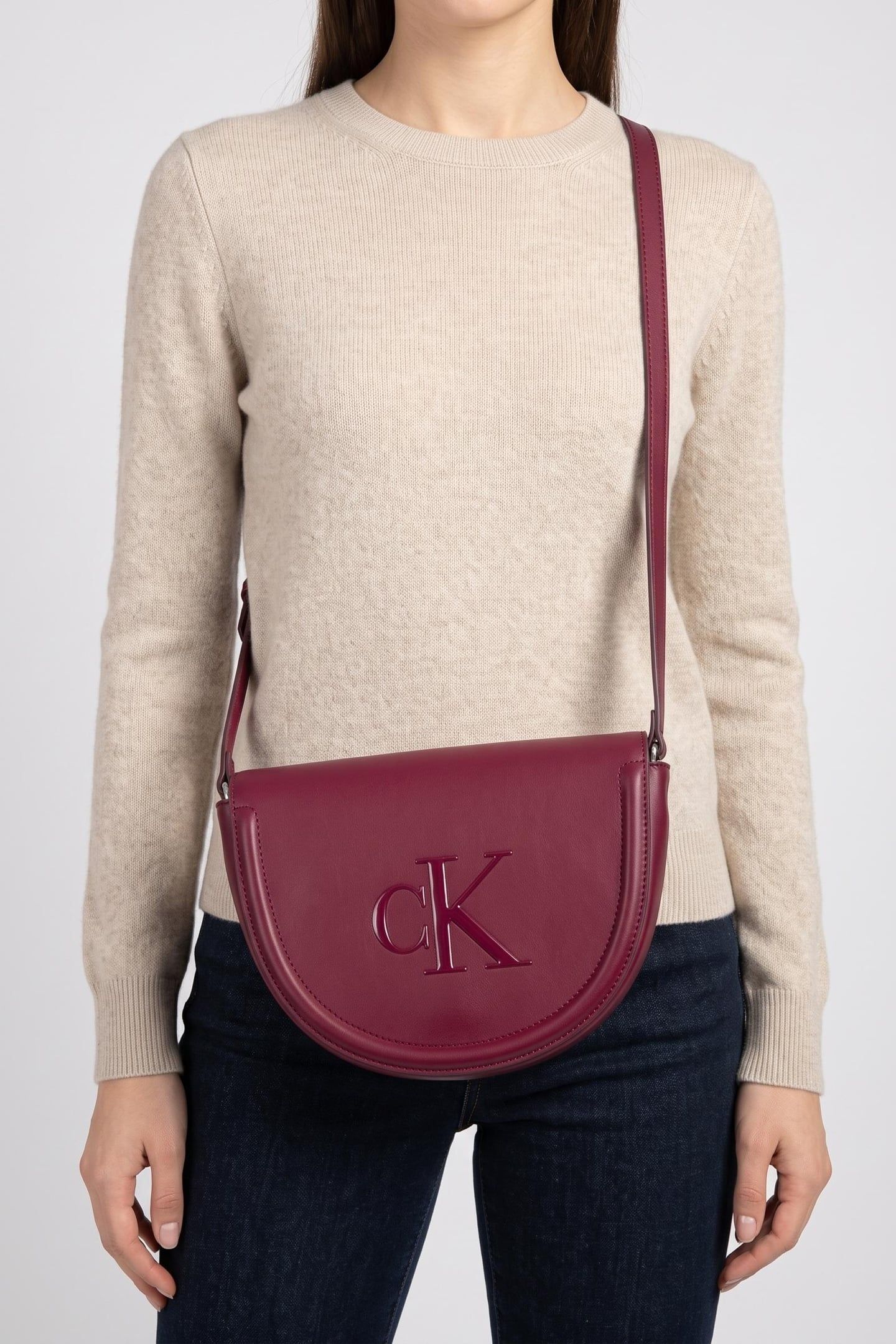BOLD SADDLE CROSSBODY BAG ALLURING PINK 1