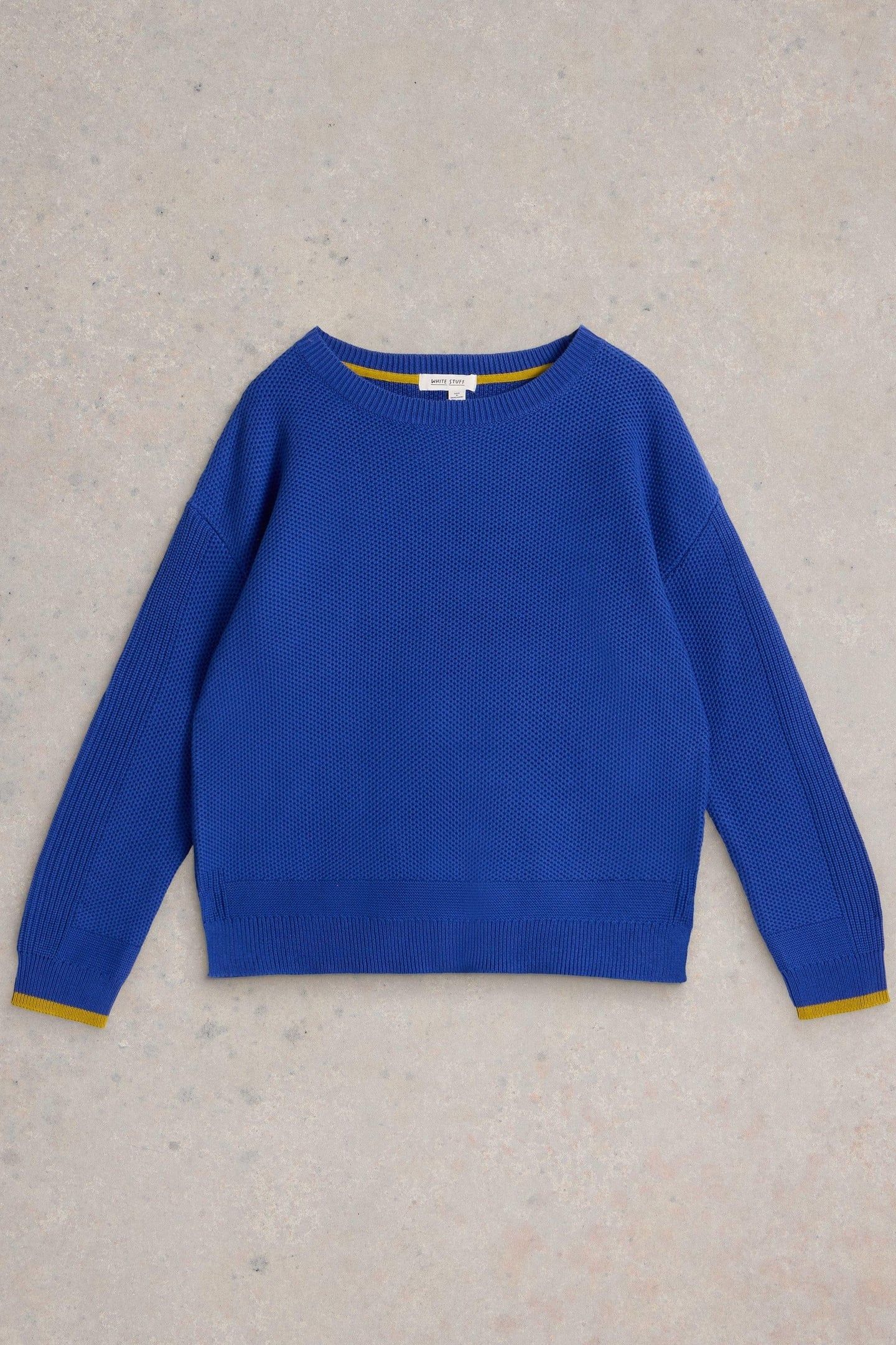WHITE STUFF BANK JUMPER BRIGHT BLUE 1