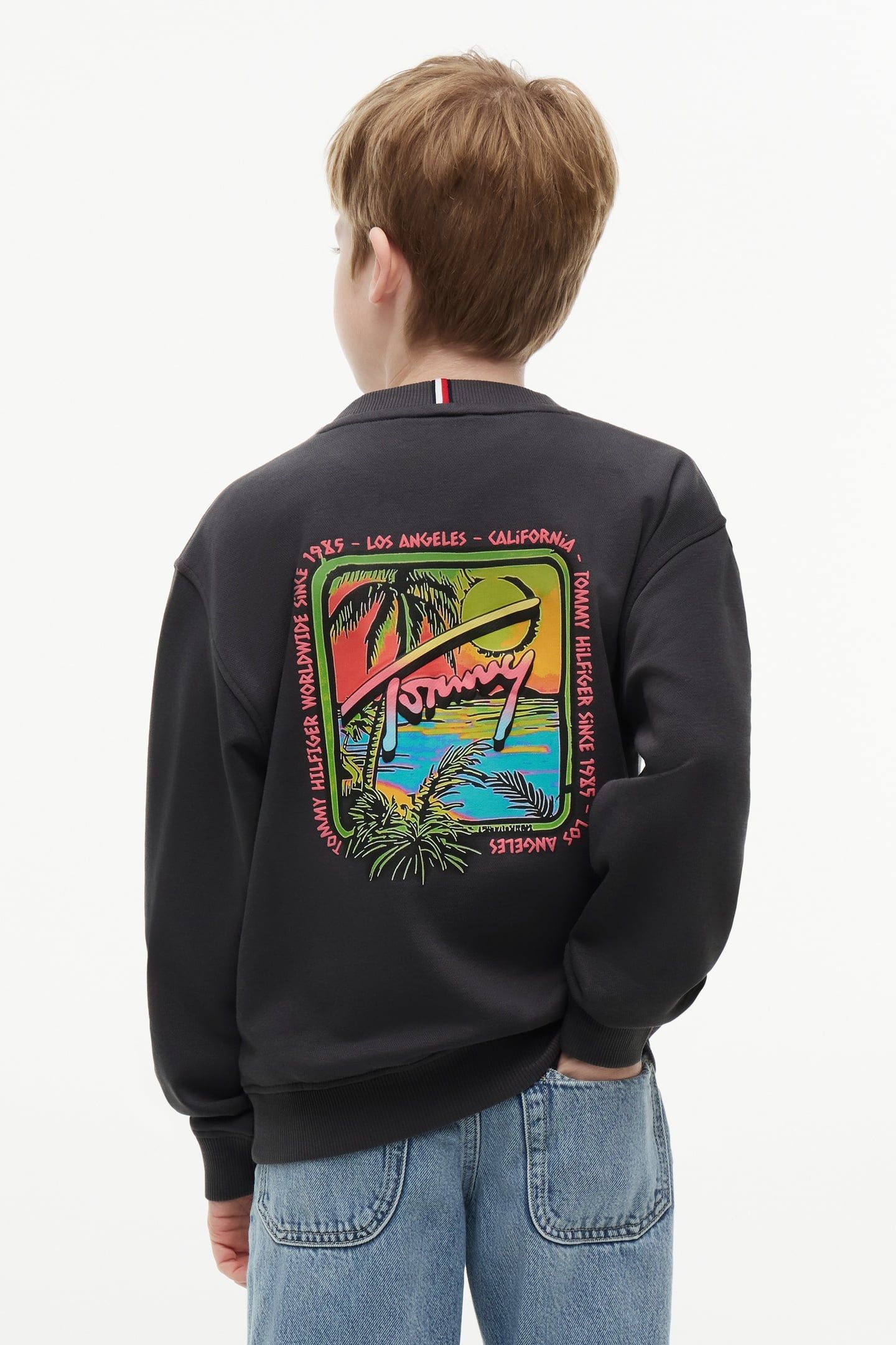BOYS TOMMY SEASONAL SWEATER WASHED BLACK 3
