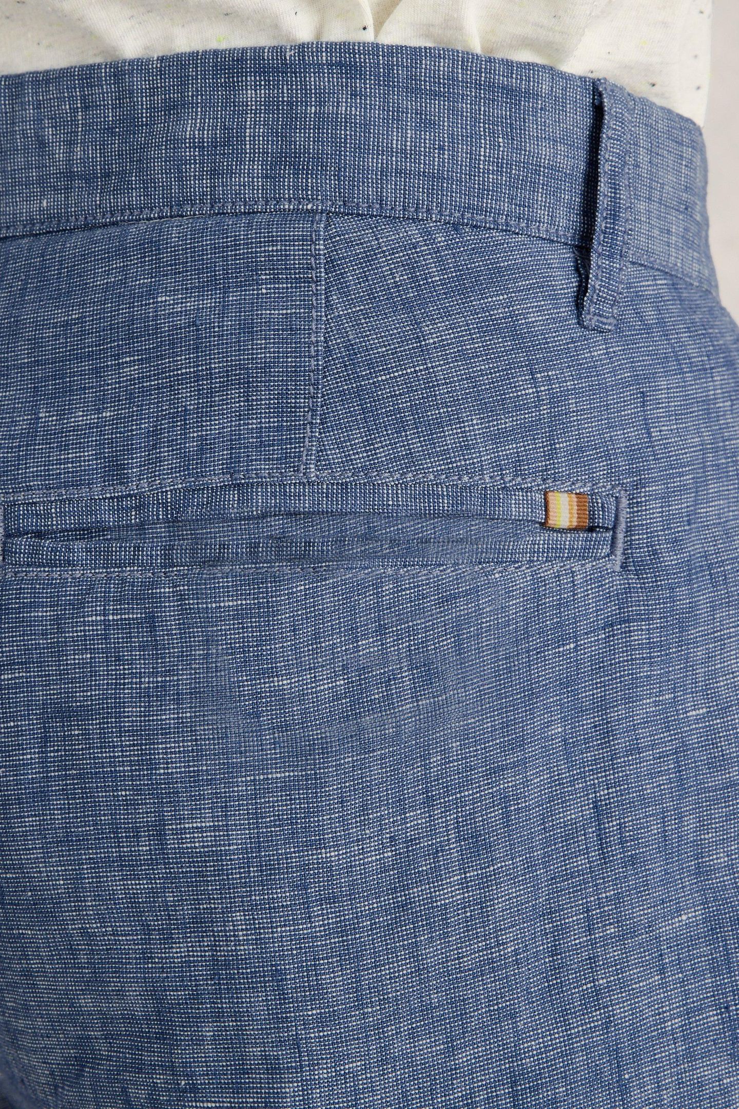 LINEN CHINO SHORT MID BLUE 4