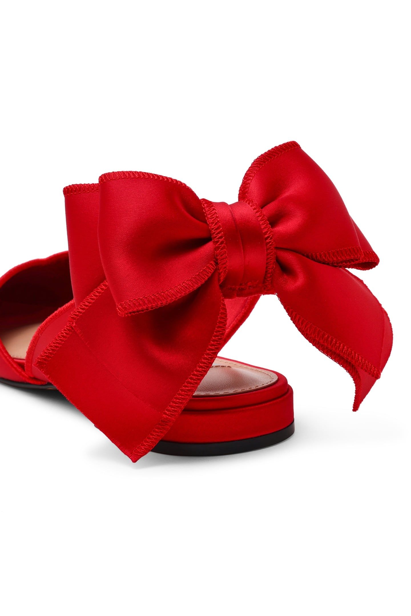 SYNTHIA FLAT SHOES RED SATIN 4
