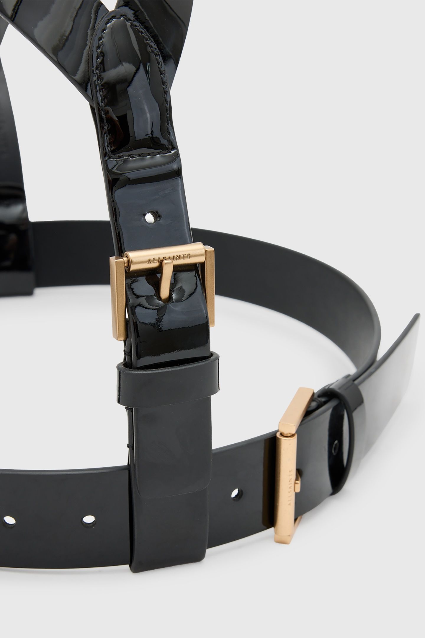FAYE HARNESS BLACK/WARM BRASS 4