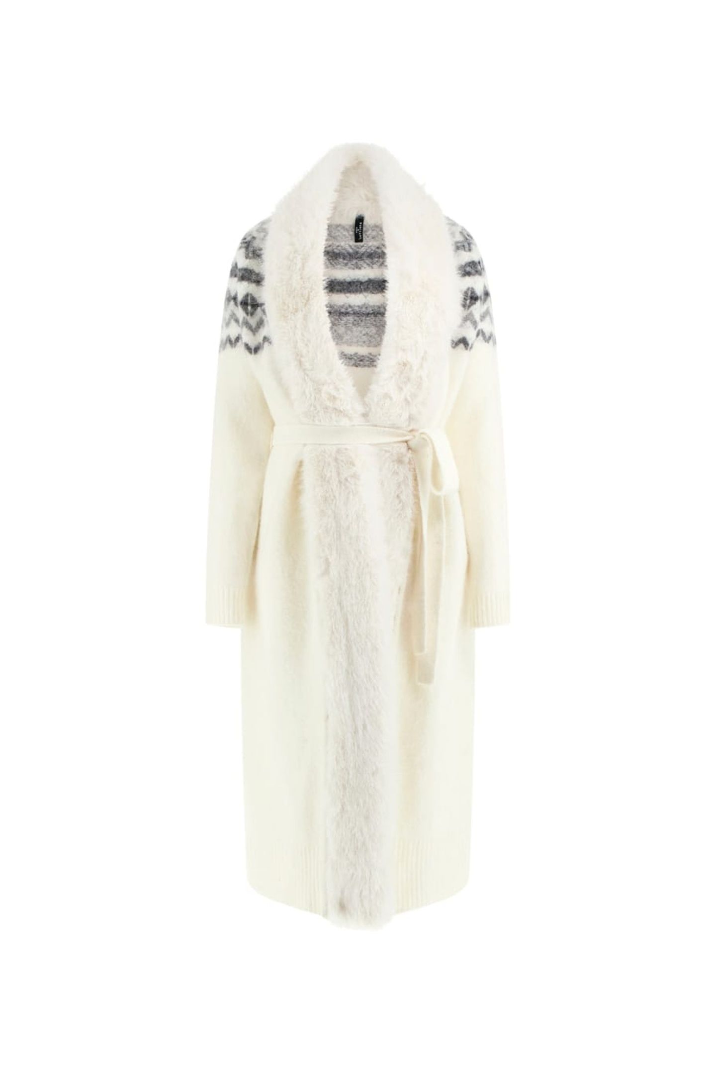 AKILAH LONG CARDI WI MACADAMIA MULTI 6