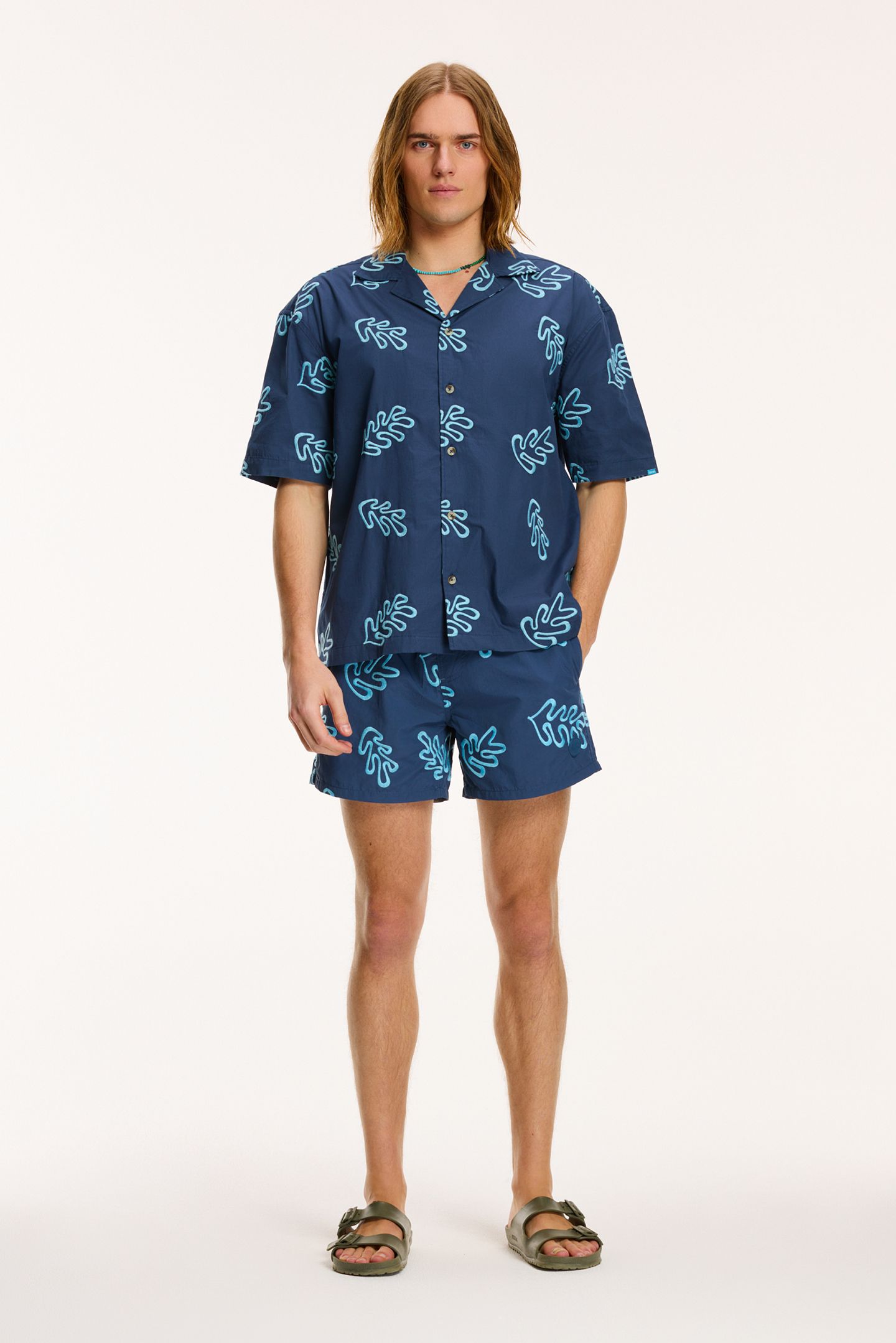 MEN SHORTSLEEVE REEF EMBROIDERY ROYAL BLUE 3