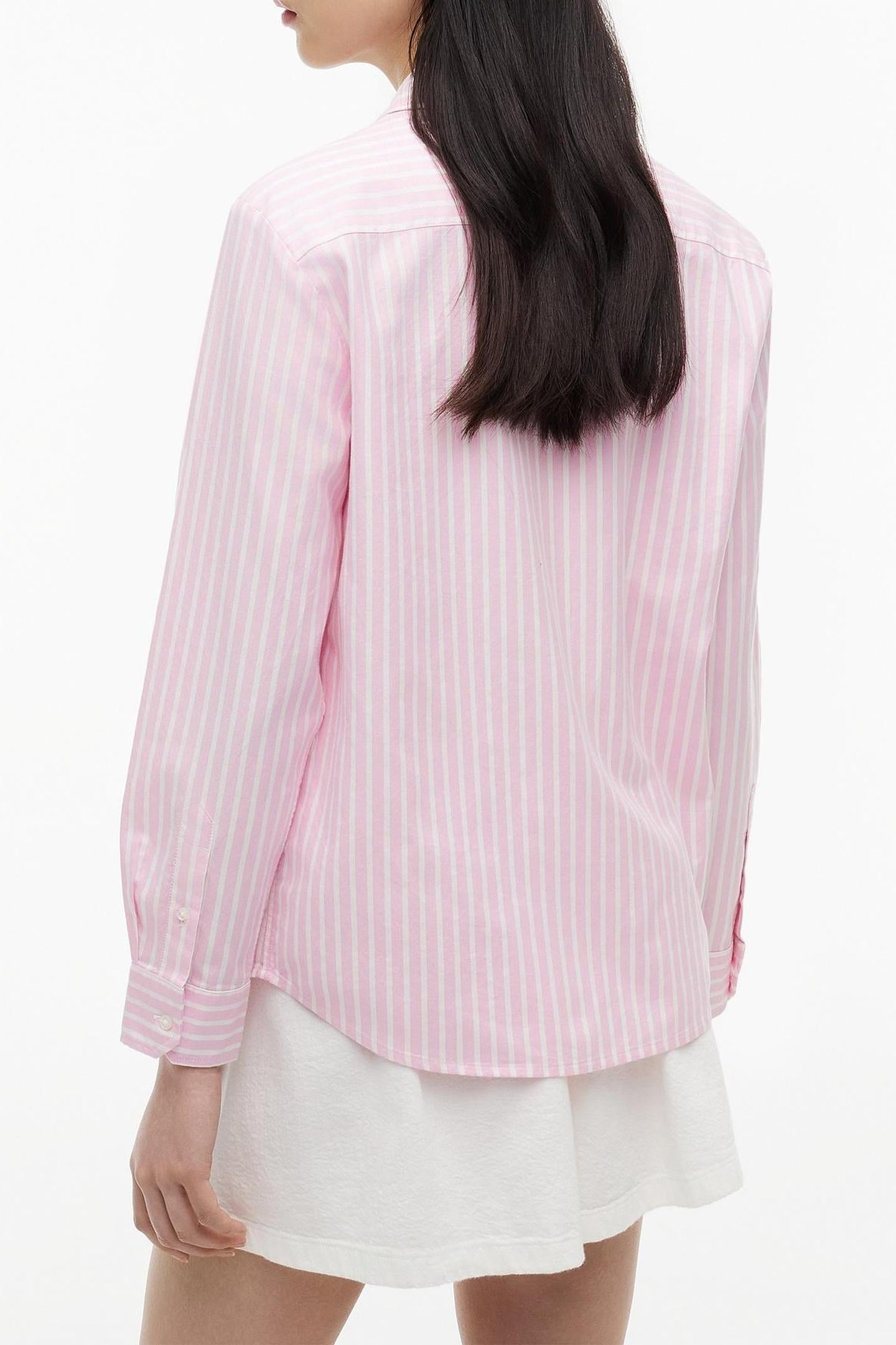 REGULAR OXFORD SHIRT PINK DAISY/STRIPE 2