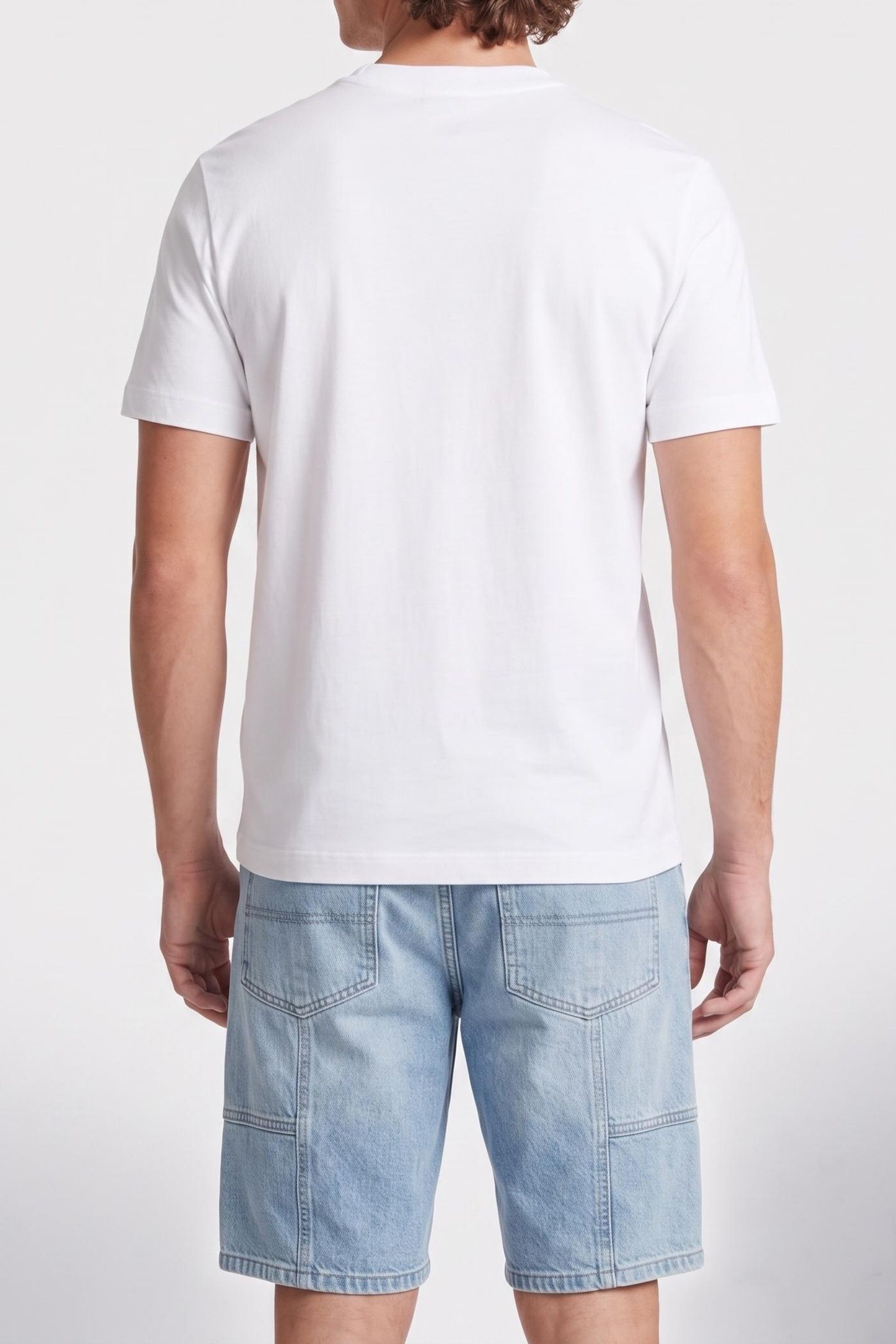 SS 20S TONAL METALLIC TEE BRIGHT WHITE 2