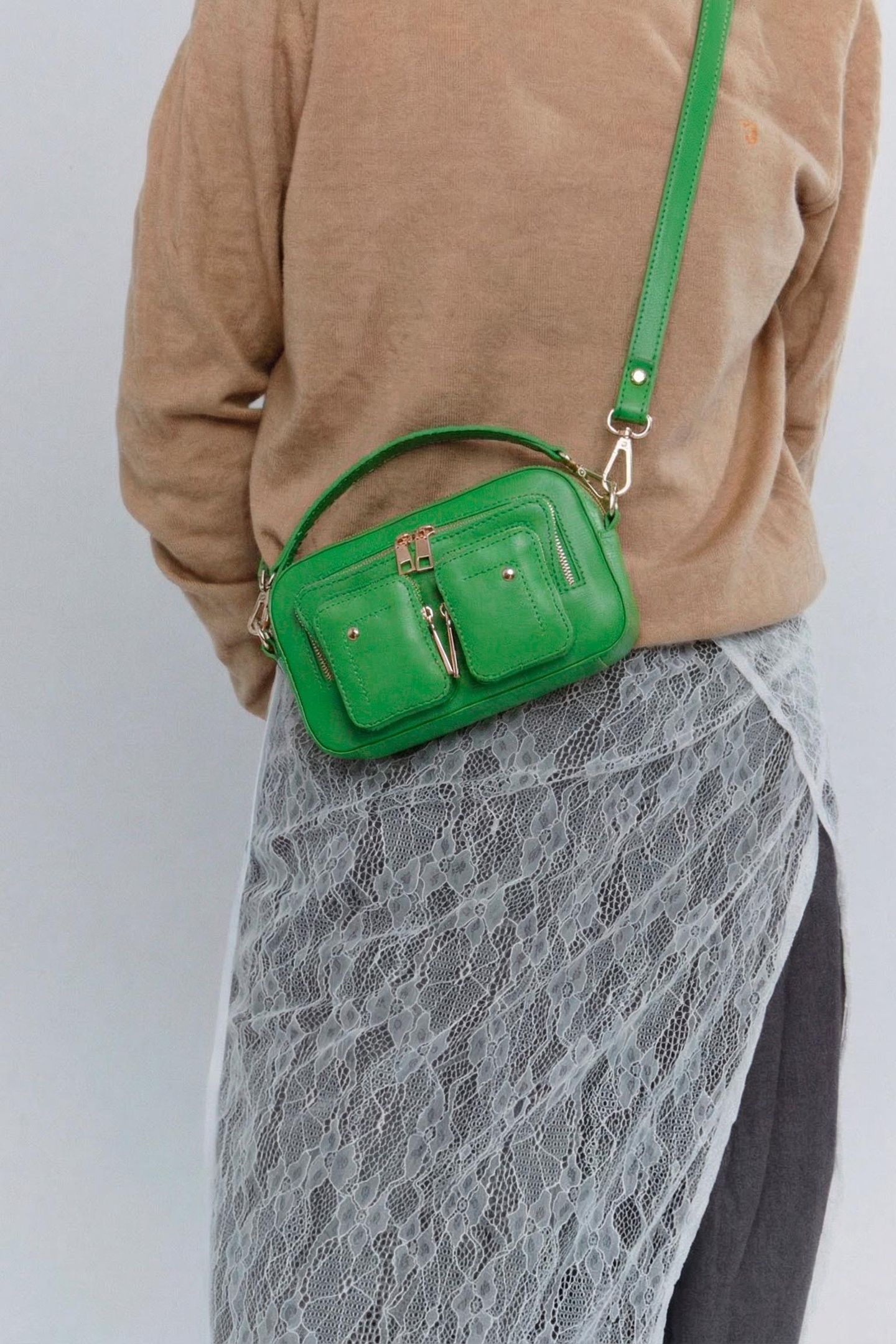HELENA FLORENCE BRIGHT GREEN W. GOLD 2
