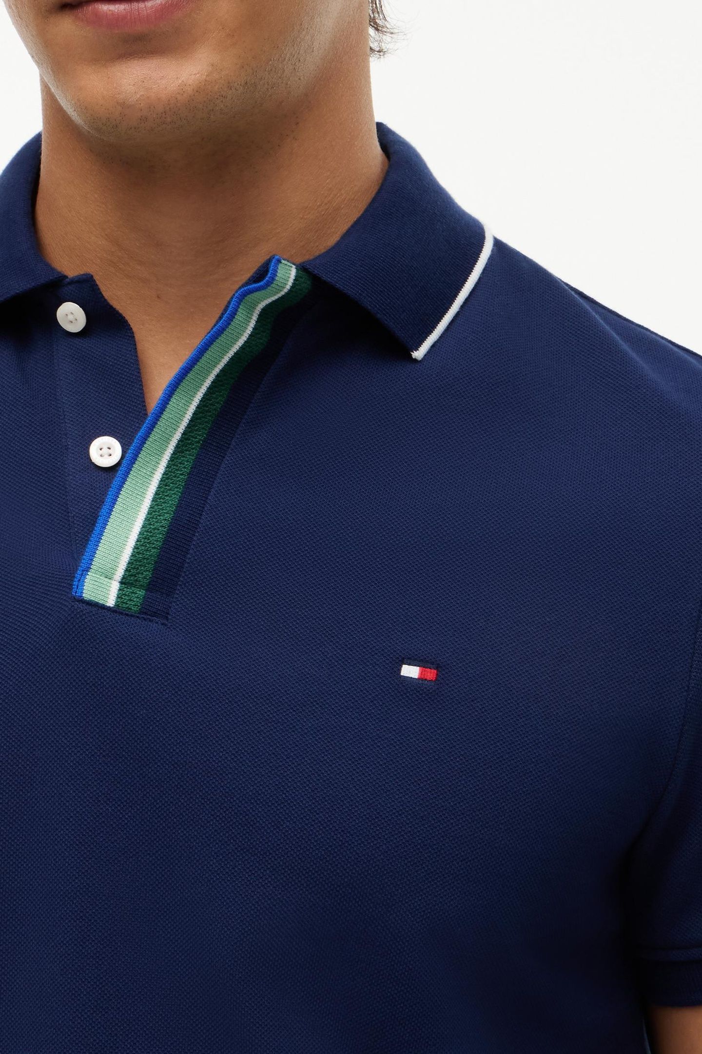 PIQUE PLACKET T-SHIRT CARBON NAVY 5