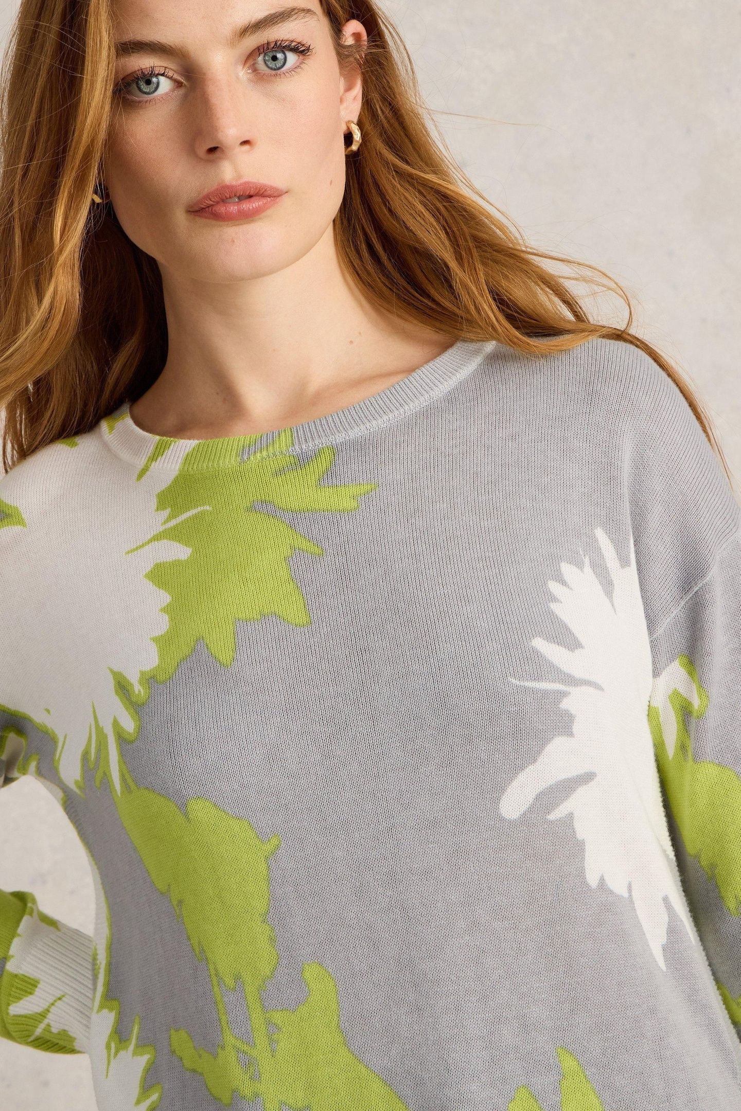 OLIVE FLORAL JUMPER GREY PRINT 6