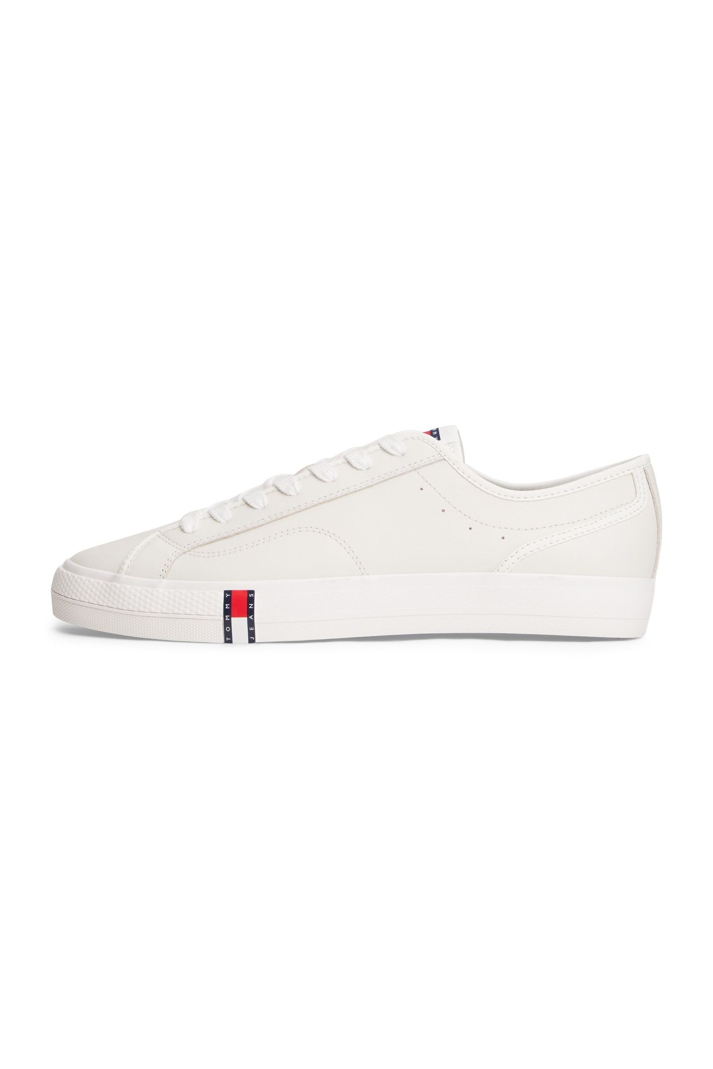 ARCHIVE FLAG STRIPE LEATHER TRAINERS ECRU 6