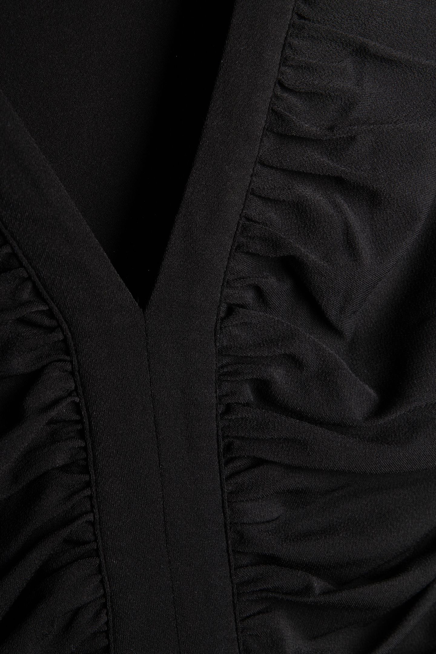 AMELIA VNECK DRAPE M JET BLACK A996 4