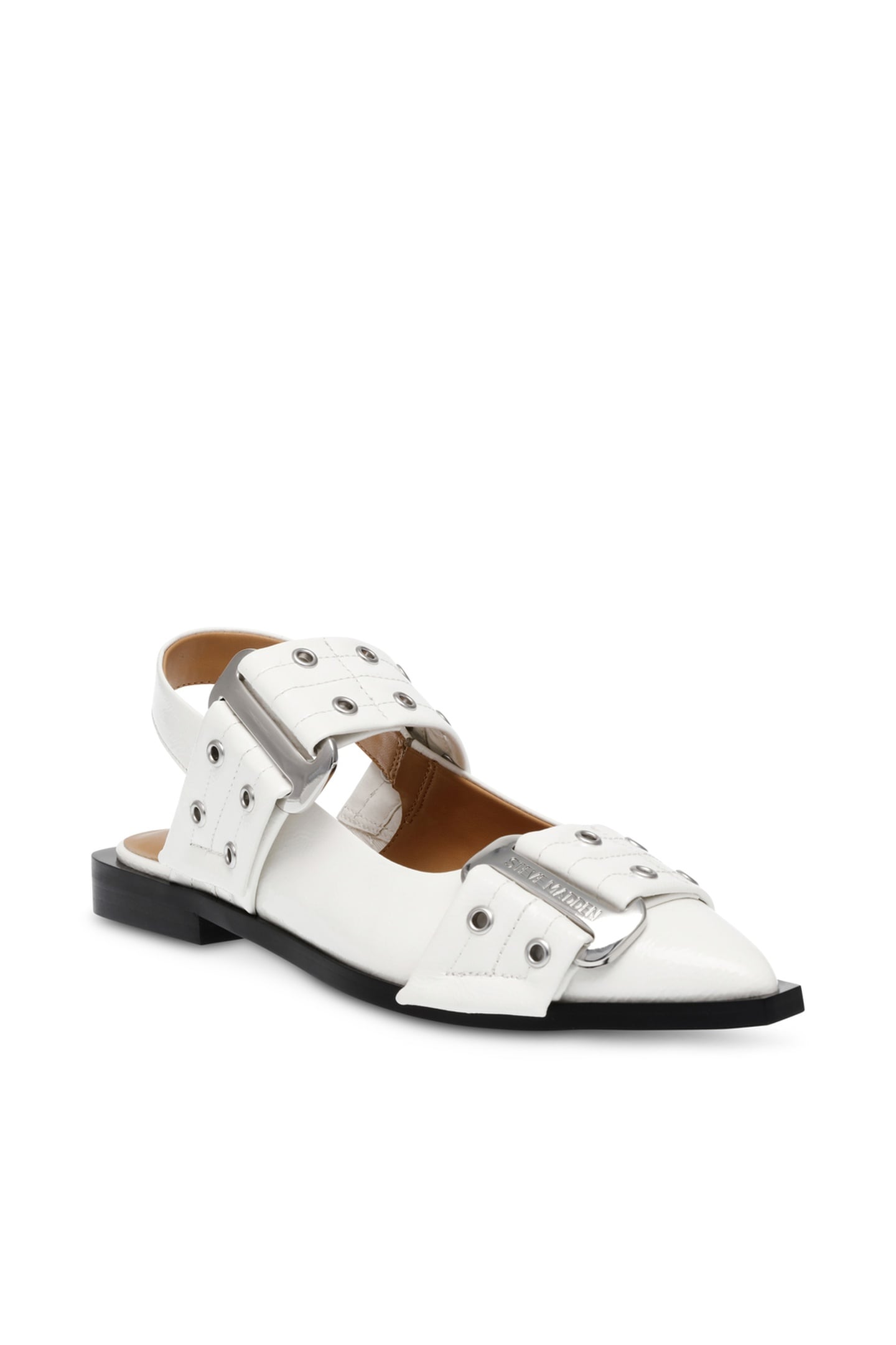 GRAND AVE FLAT SHOES WHITE PATENT 3