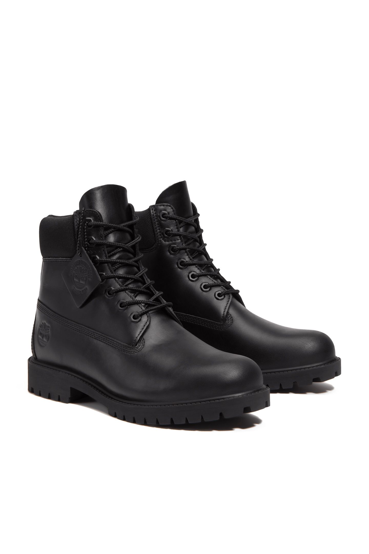 PREMIUM 6 INCH LACE UP WATERPROOF BOOT BLACKOUT FULL GRAIN 3