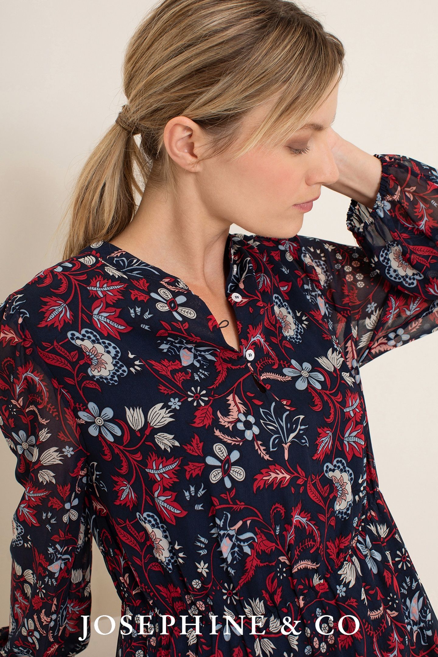 KANE DRESS NAVY PRINT 4