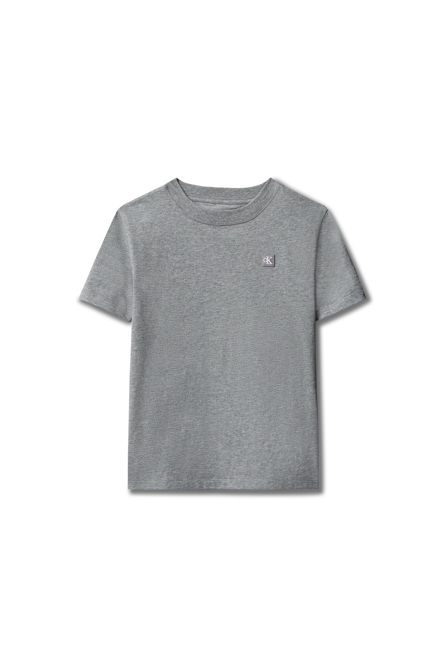 UNISEX MINI BADGE REGULAR T-SHIRT MEDIUM GREY HEATHER 5