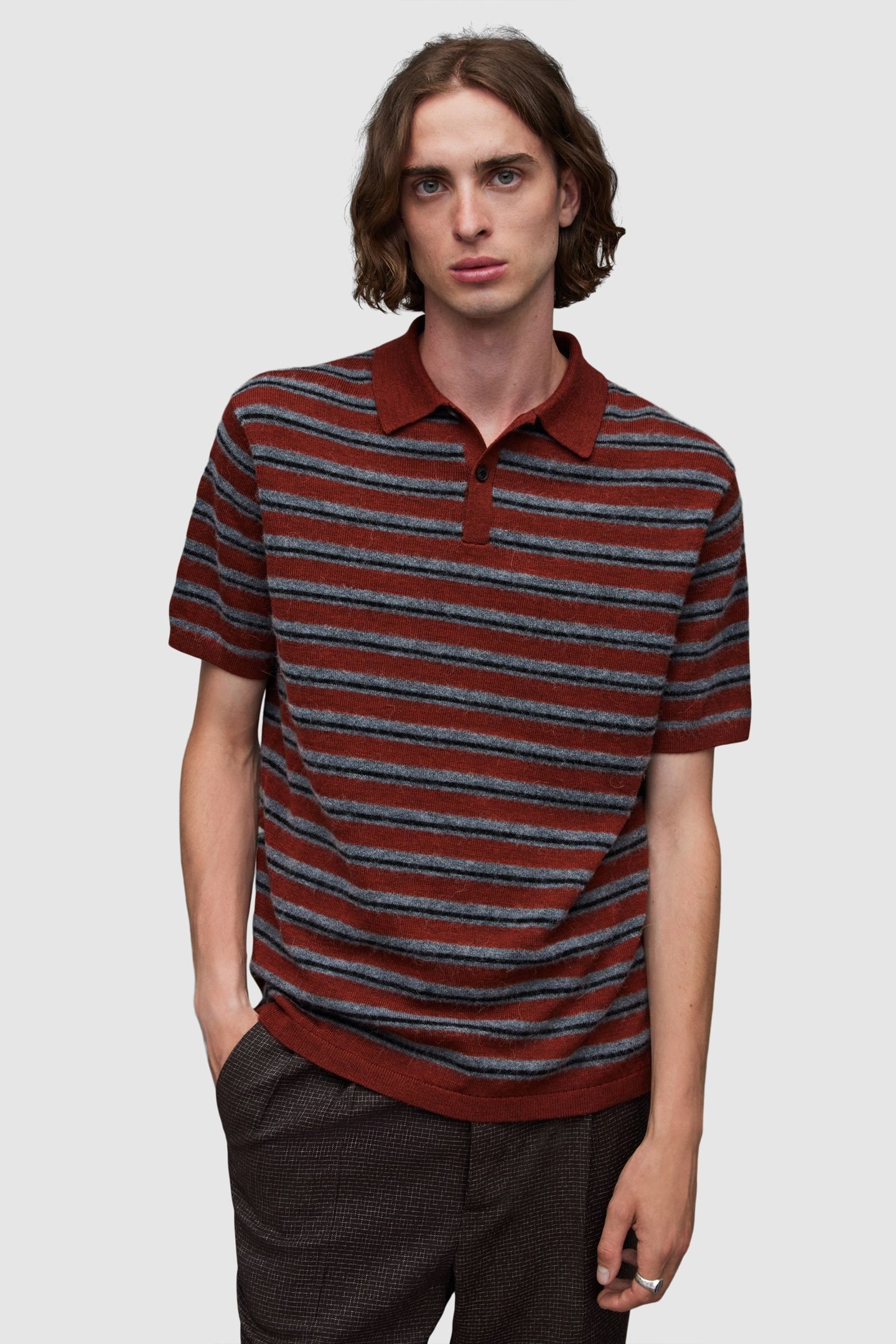 STAFFORD SS POLO COPER ML/GY ML/BLK 1