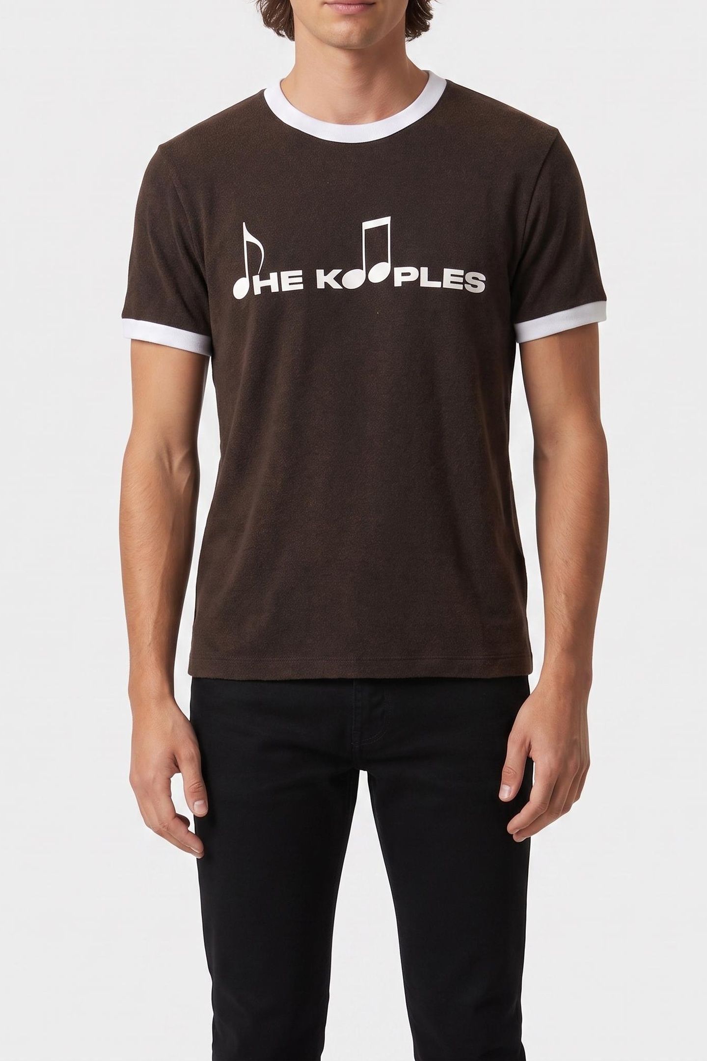 SHORT-SLEEVED T-SHIRT WITH FRONT PRINT BLACK WASHED 1
