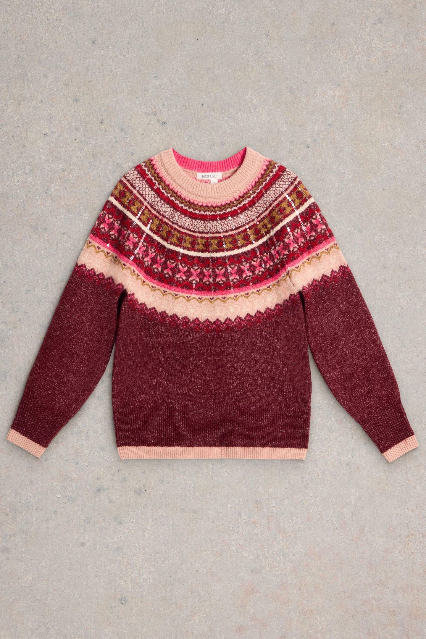 FROSTED FAIRISLE JUMPER PLUM MULTI 3