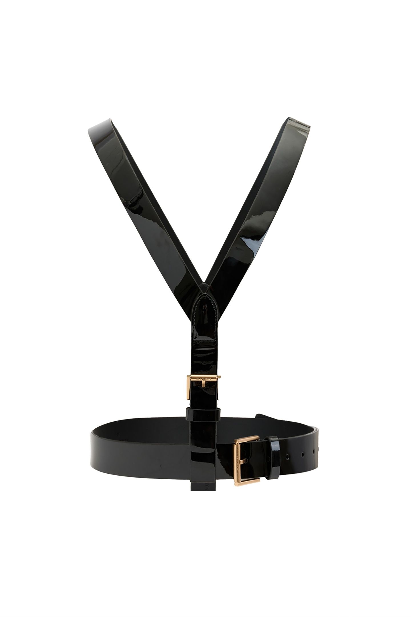 FAYE HARNESS BLACK/WARM BRASS 2