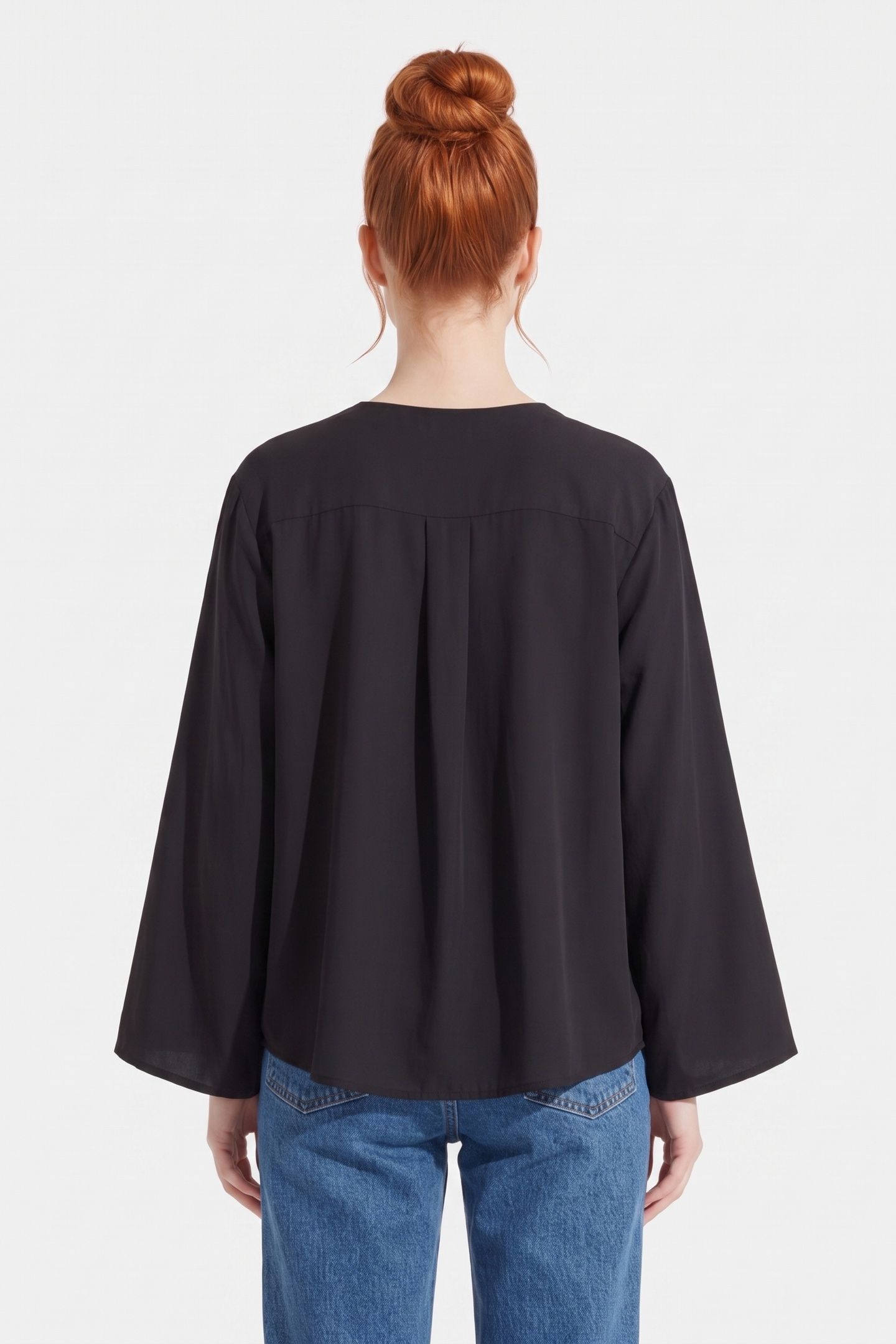 SOLA HABOTAI SILK SHIRT BLACK 2