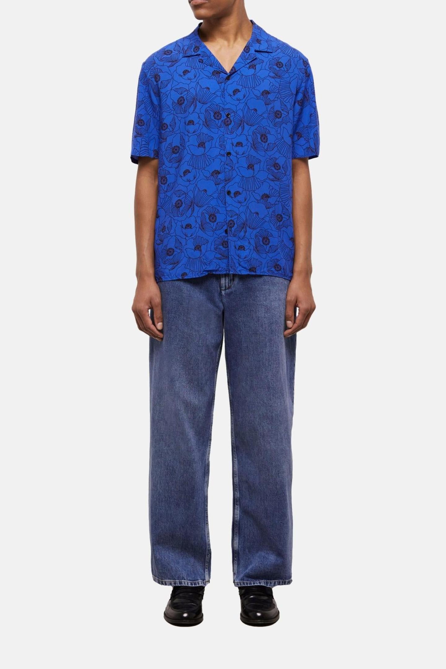 SHORT-SLEEVED SHIRT BLUE 1