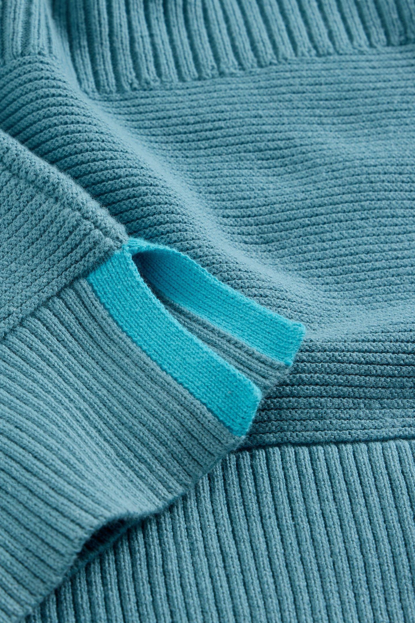 JANA MIX STITCH JUMPER MID BLUE 6