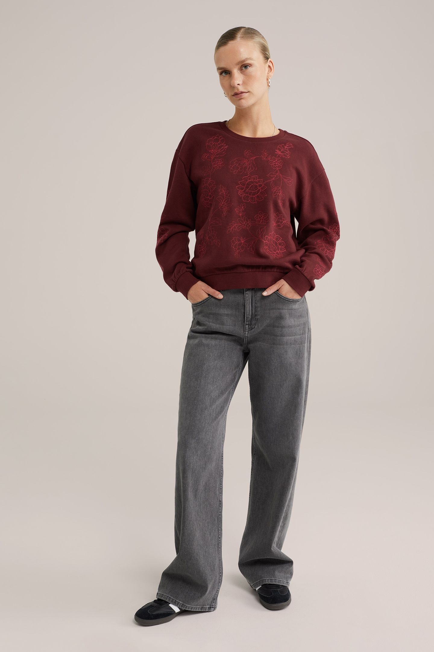 SWEATER BURGUNDY RED 2