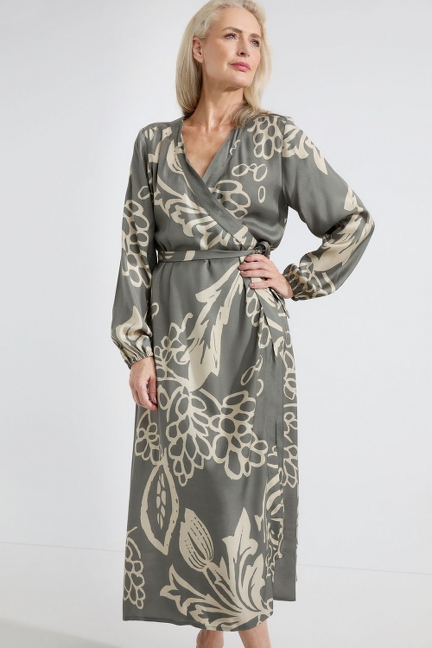 ALISE DRESS PESTO PRINT 2