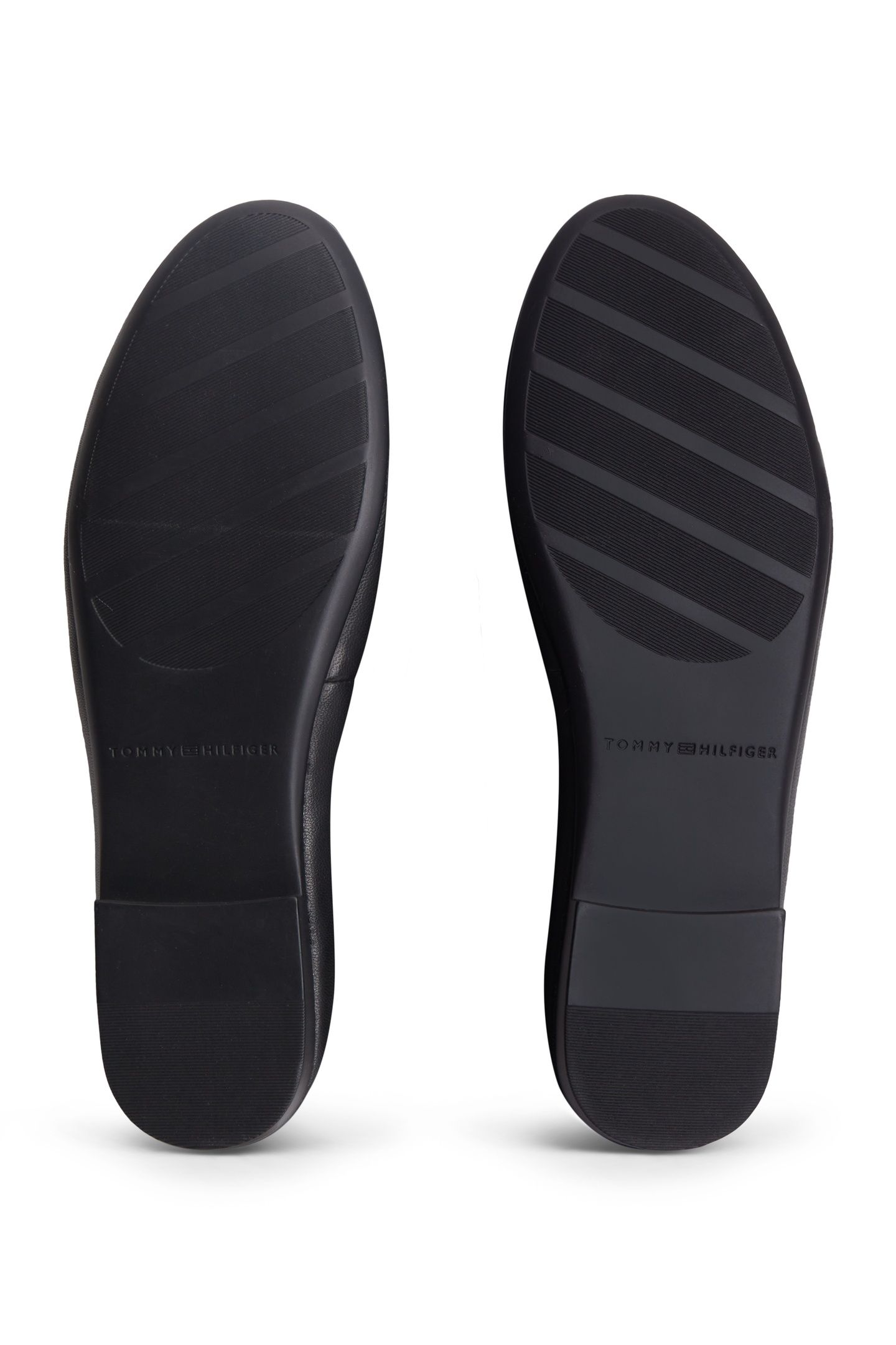 TH PLATE LEATHER BALLERINAS BLACK 6