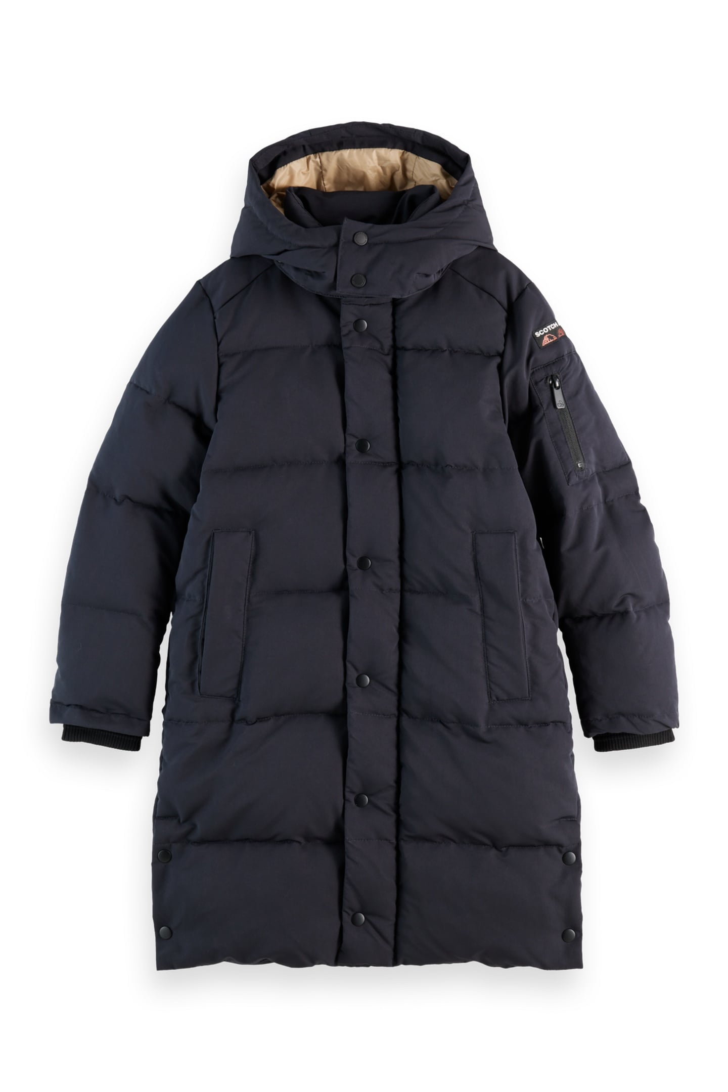 BOYS LONGER-LENGTH PUFFER JACKET ANTHRACITE 1