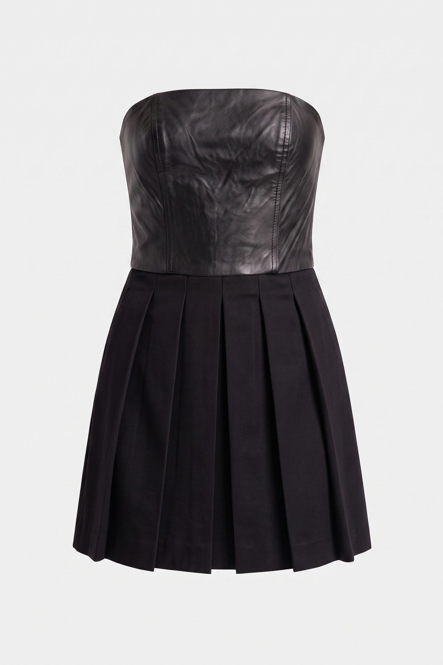 BUSTIER ROBE DETAIL CUR BLACK 3