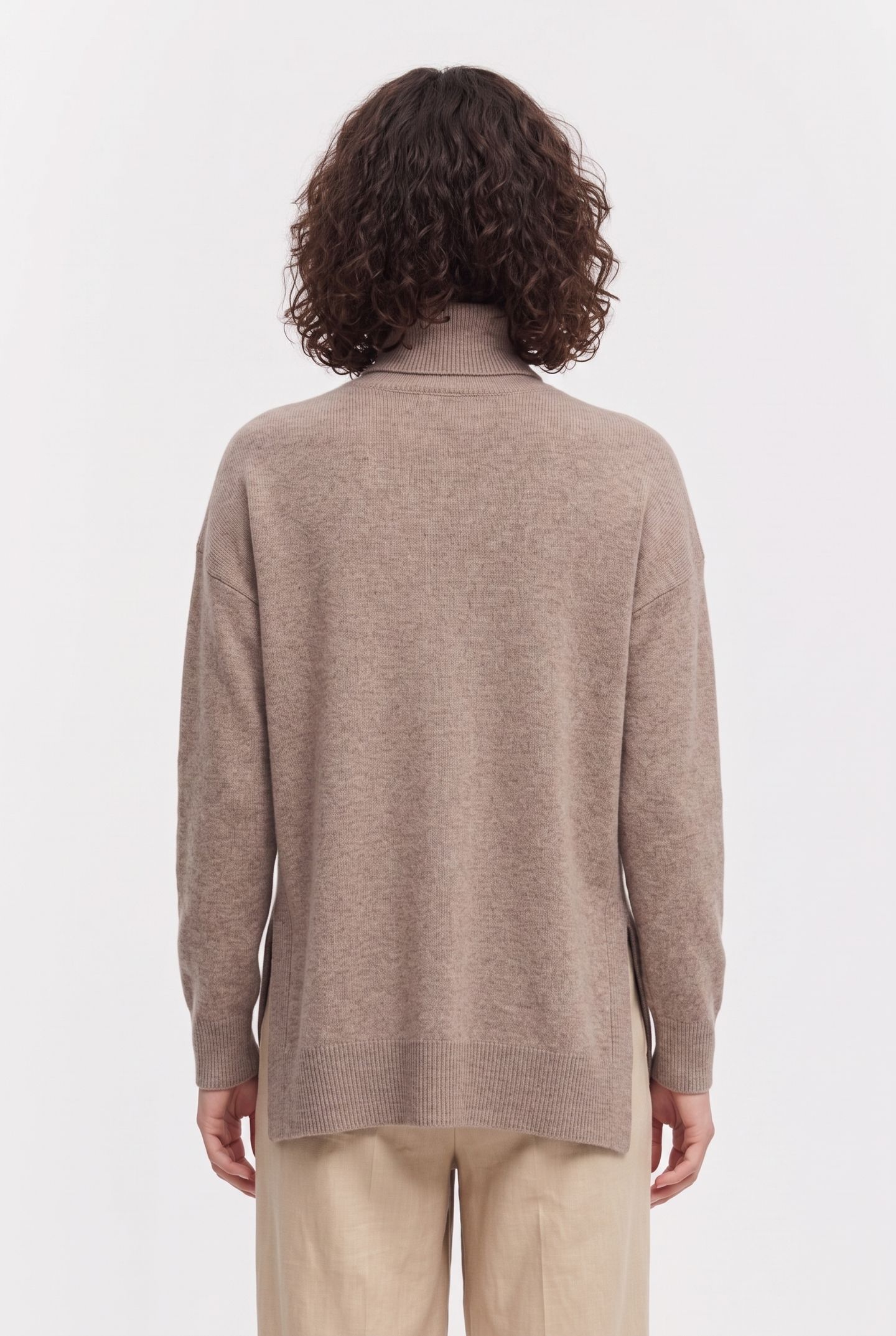 GALA ROLL NECK OAT BROWN 2
