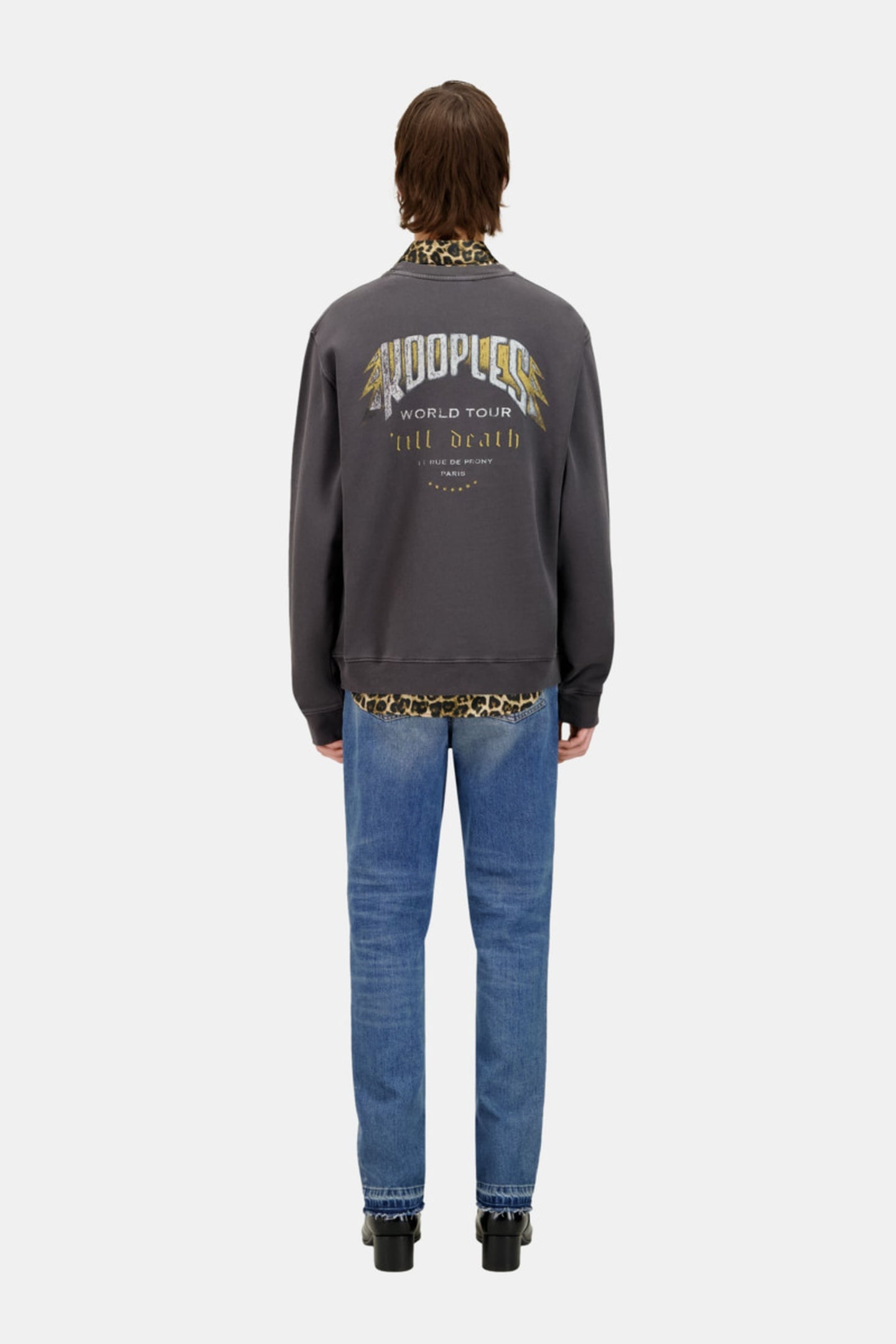 SWEATSHIRT WITH BUTTERFLY PRINT ON THE FRONT CARBONE 2