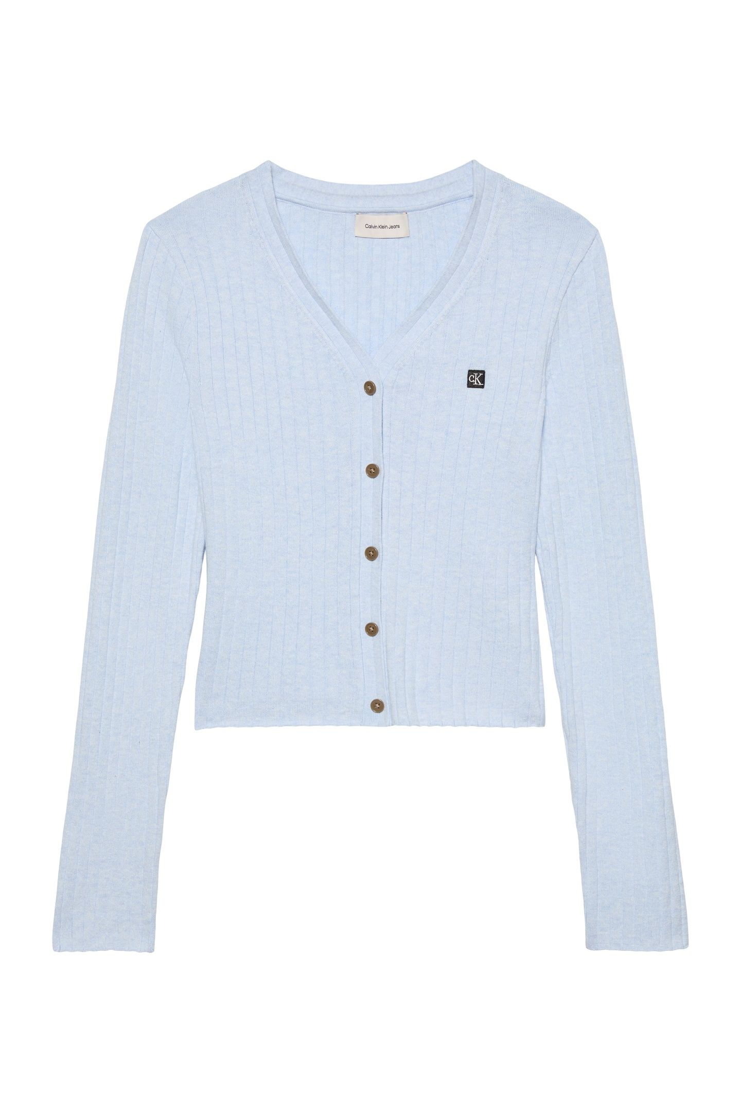 COTTON RIB CARDIGAN PLEIN AIR MELANGE 4