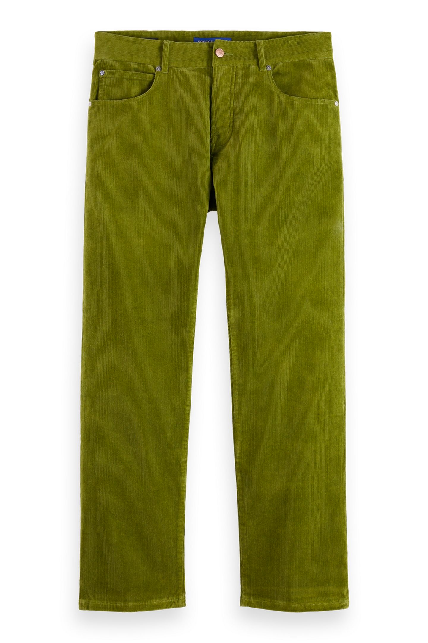 THE ZEE STRAIGHT JEANS IN COLOURED CORDUROY CALLA GREEN 2