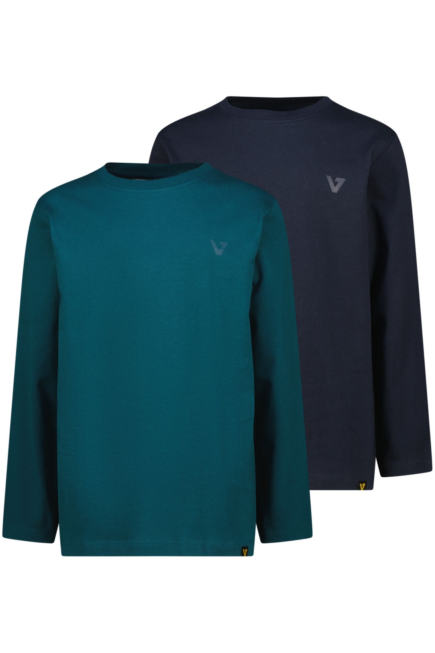 BOYS BASIC-LS-2PACK T-SHIRT DARK JUNGLE GREEN 1
