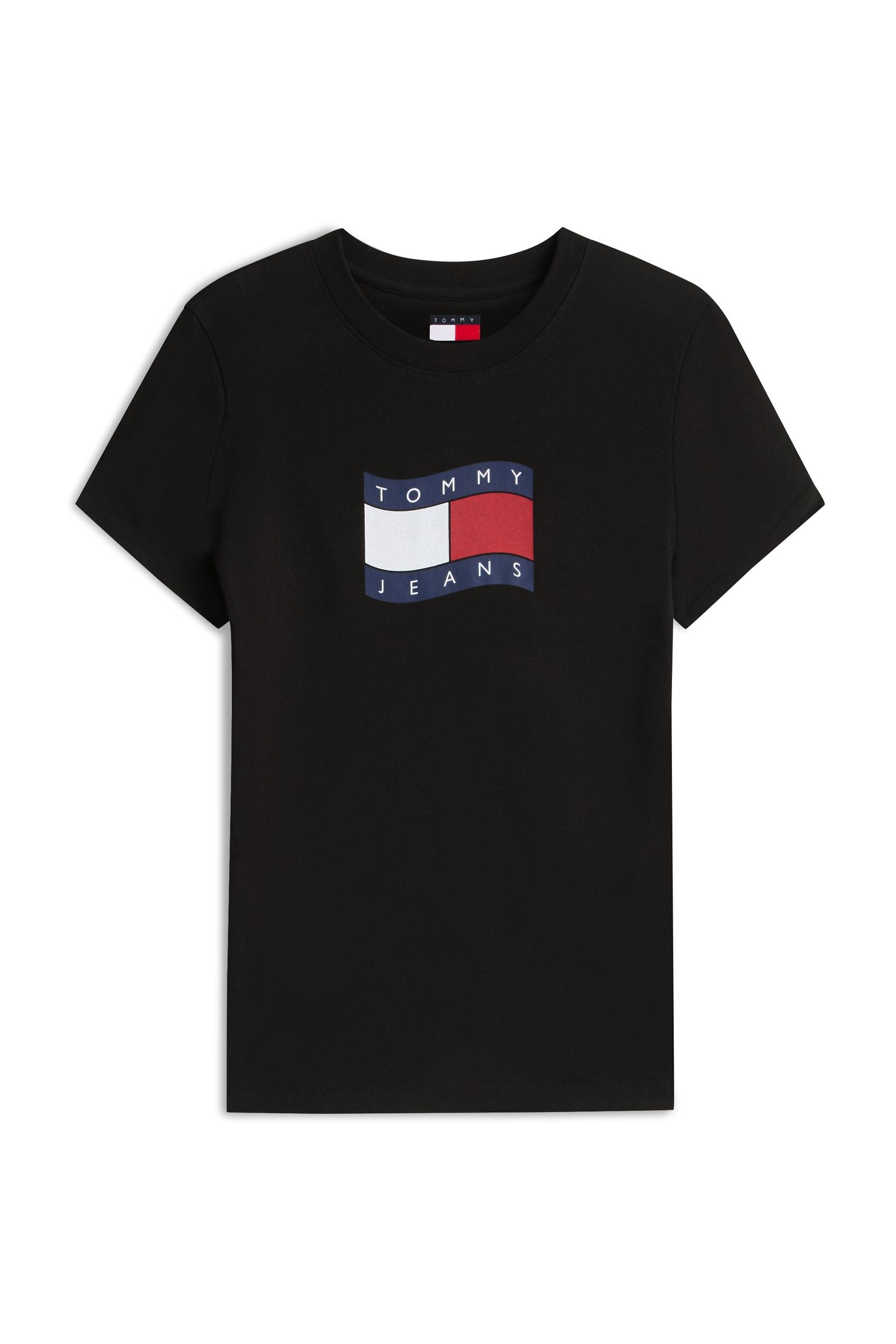 SLIM WAVY FLAG TEE BLACK 4