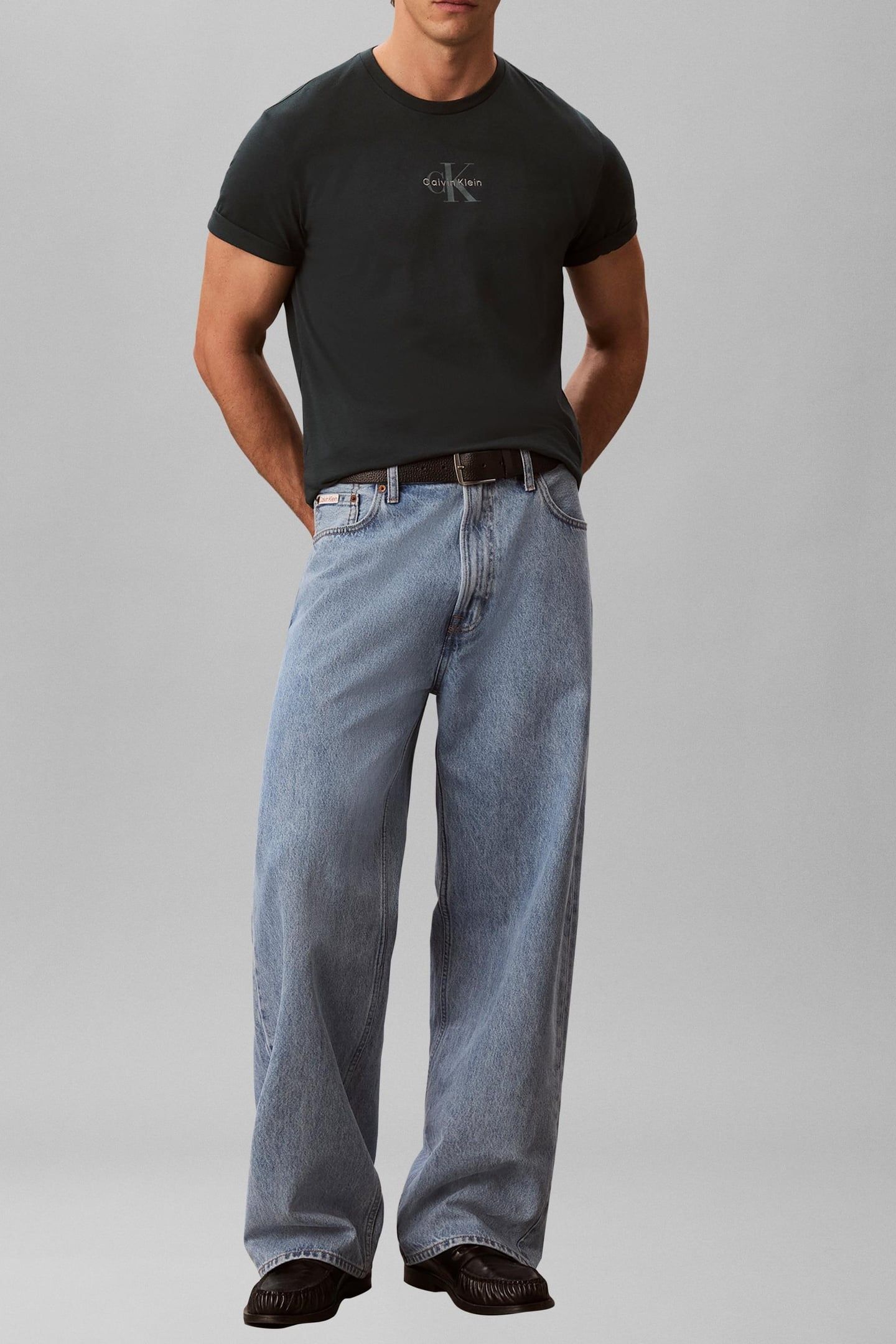 SS 30S MICRO MONOGRAM TEE NEARLY NAVY 1