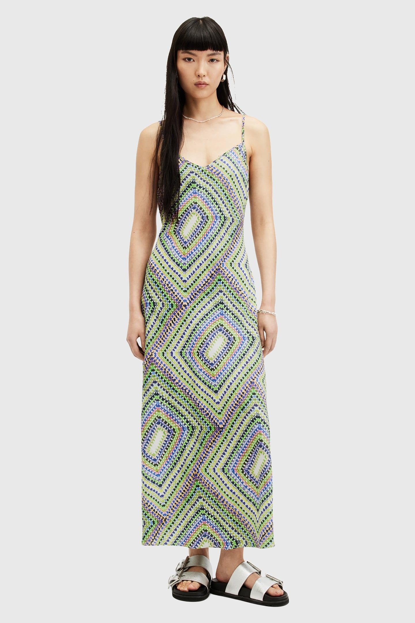 BRYONY LUISA DRESS ELECTRIC PURPLE 1