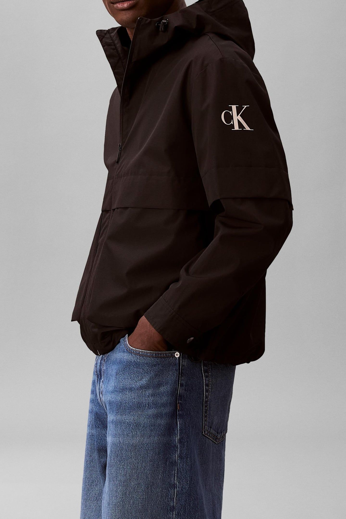 LONG SLEEVE RIPSTOP HOODED FLEECE BLACK 2