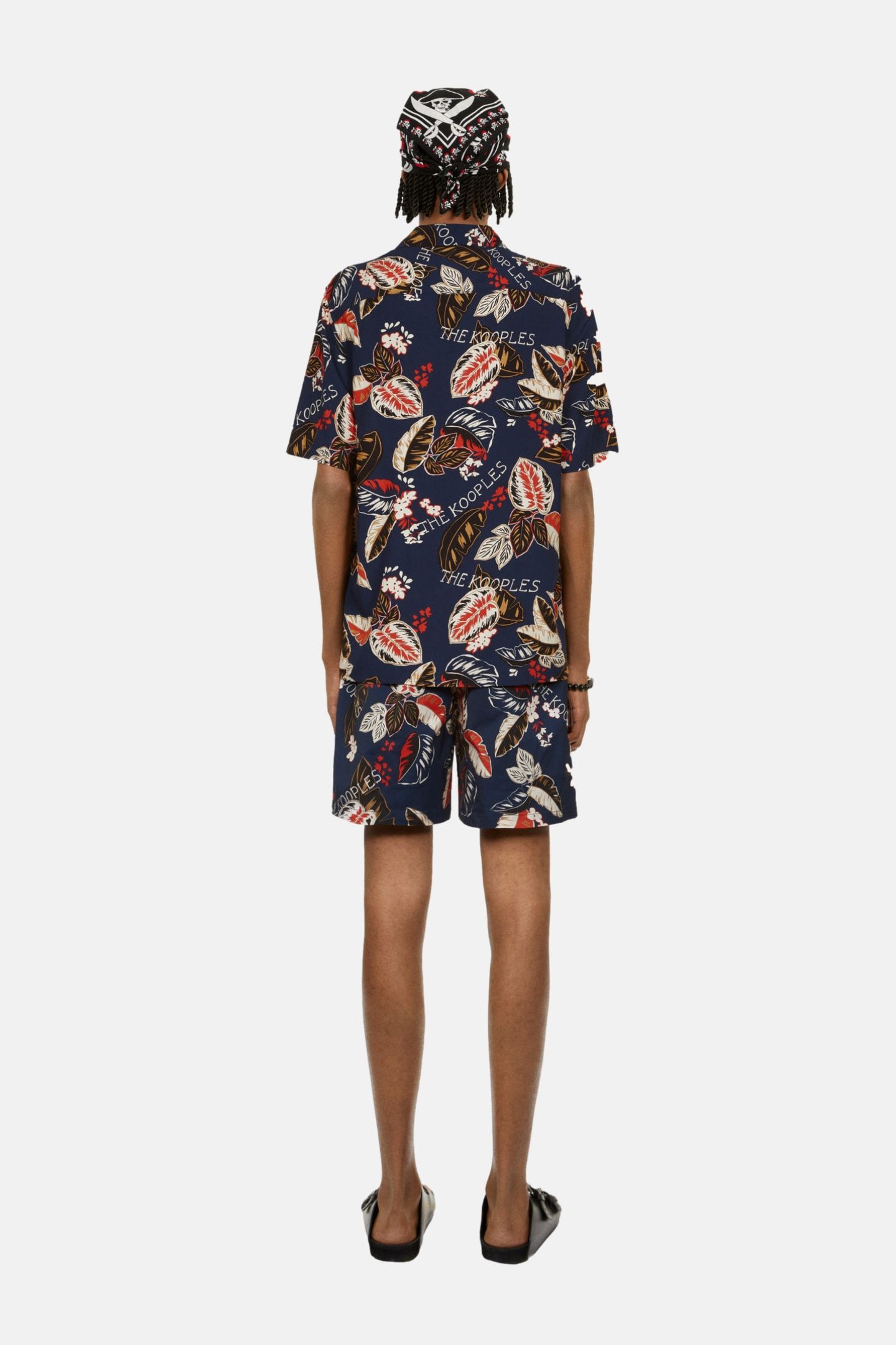 SHORT-SLEEVED PATTERNED SHIRT NAVY 4