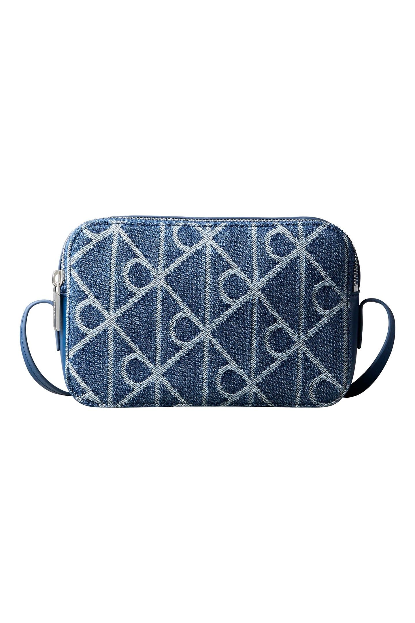 EMBLEM AOP DENIM CAMERA BAG DENIM JQD MEDIUM WASH 1